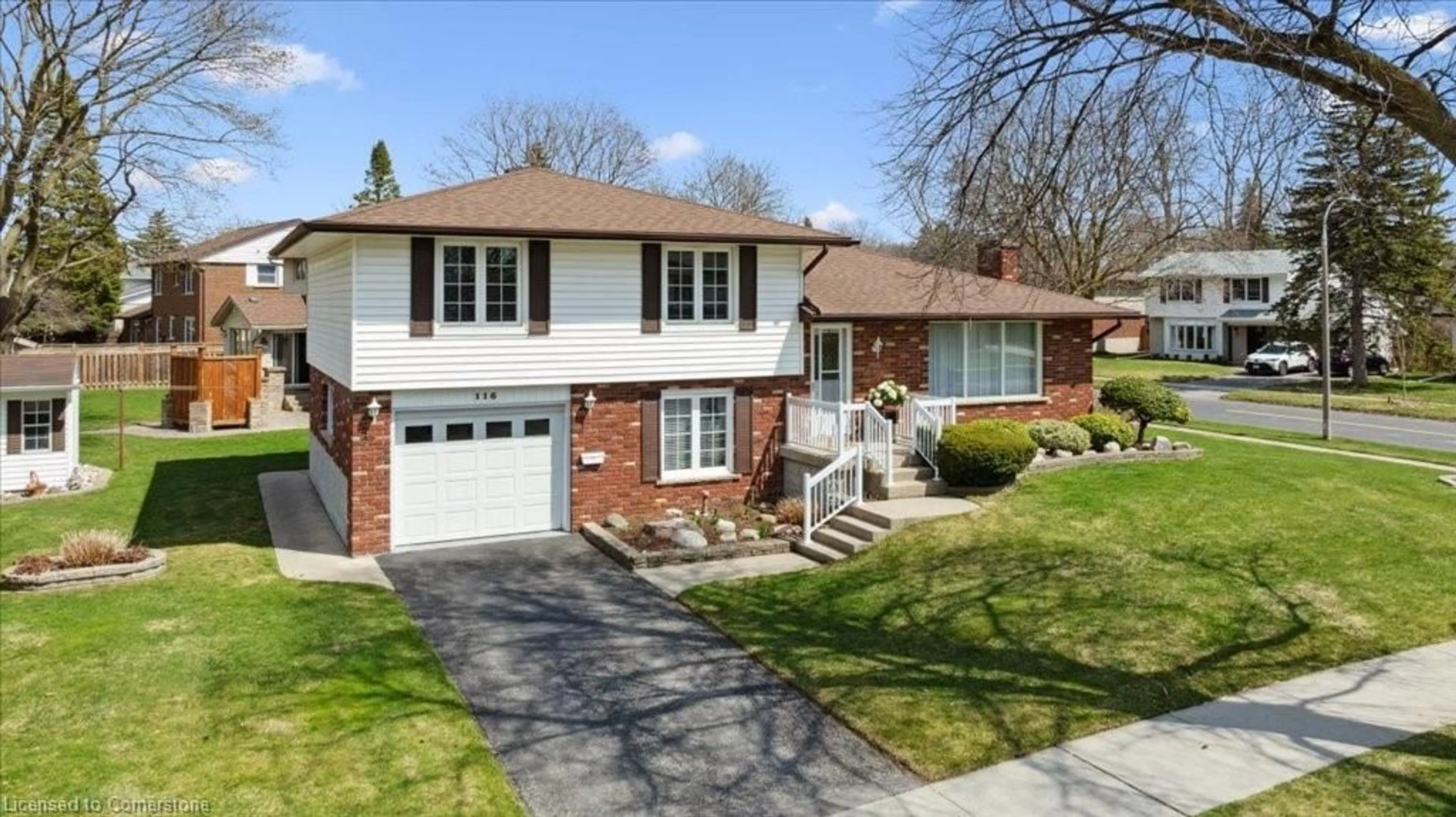 Home with brick exterior material, street for 116 Midland Dr, Kitchener Ontario N2A 2B1