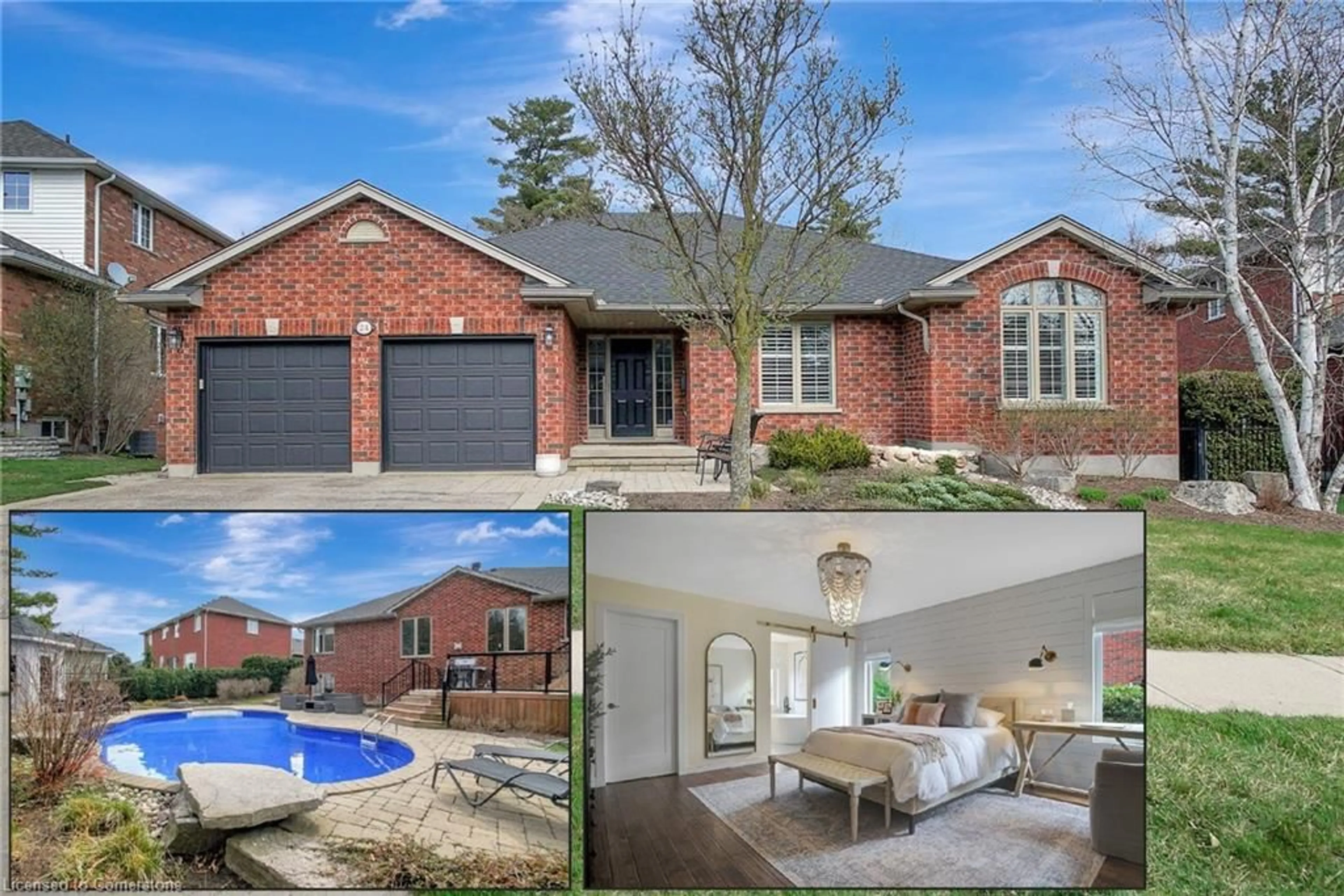 Home with brick exterior material, unknown for 24 Cottonwood Cres, Cambridge Ontario N1T 2A7