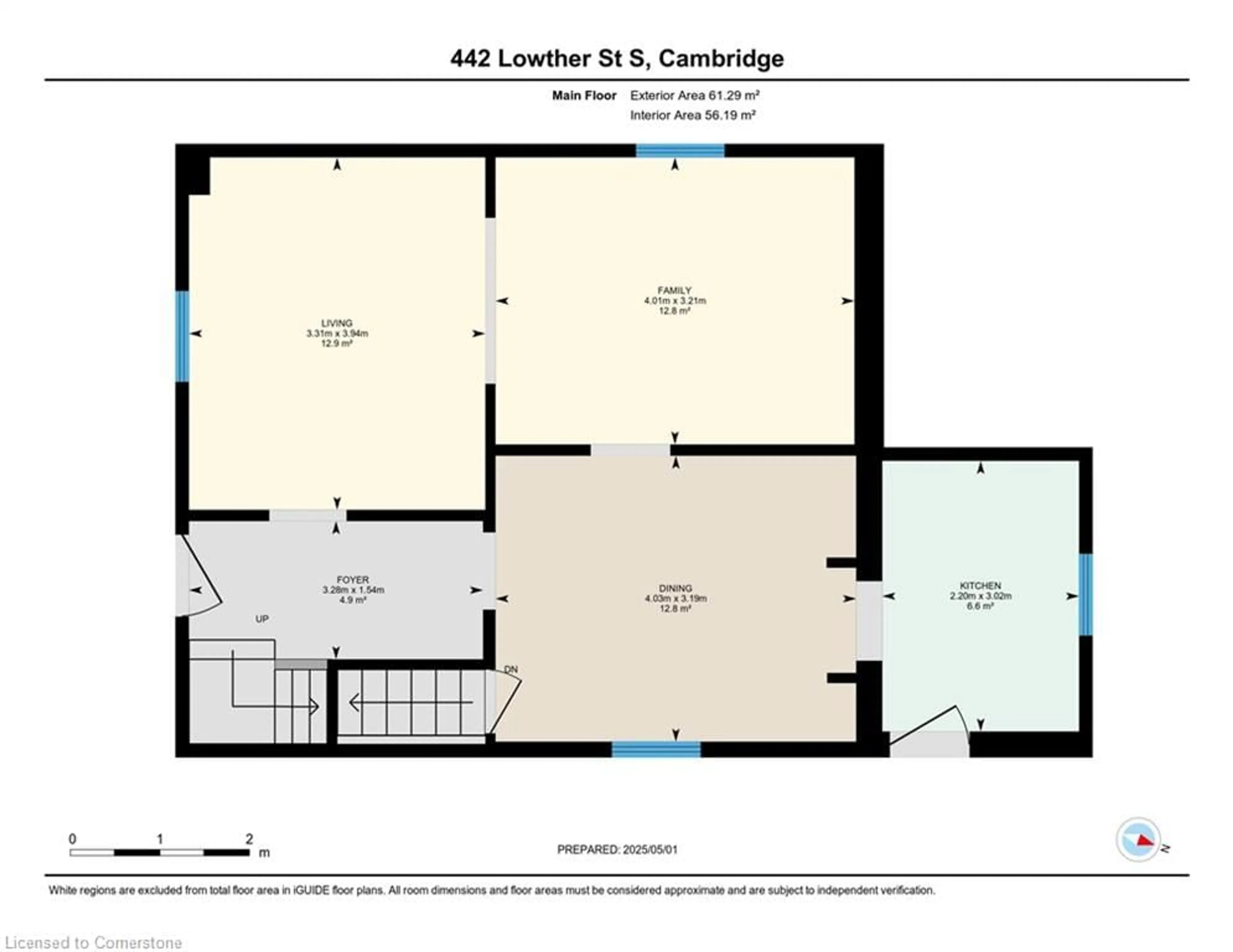 Floor plan for 442 Lowther St, Cambridge Ontario N3H 1Z1
