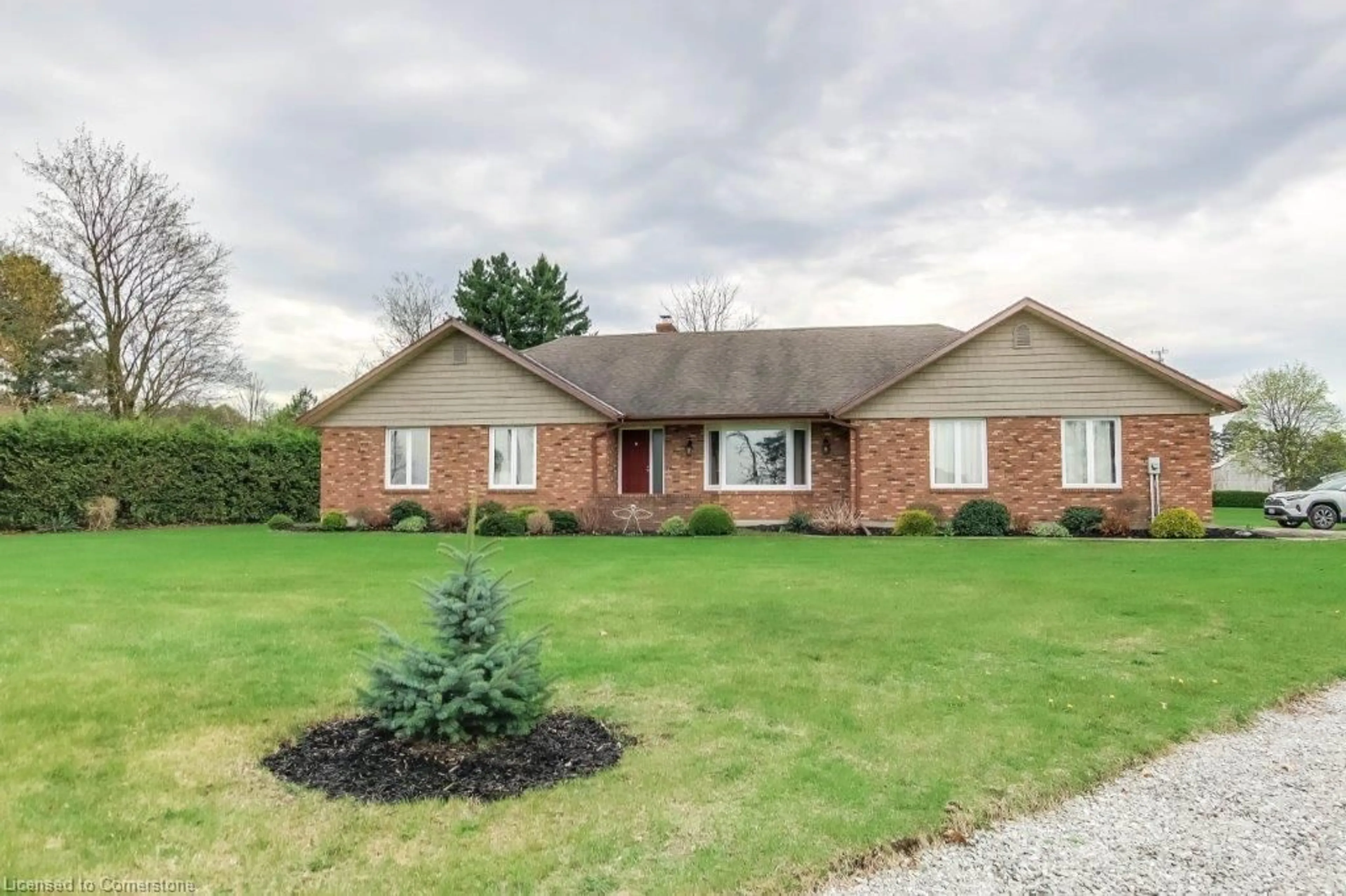 Home with brick exterior material, street for 129 59 Hwy, Delhi Ontario N4B 2W5