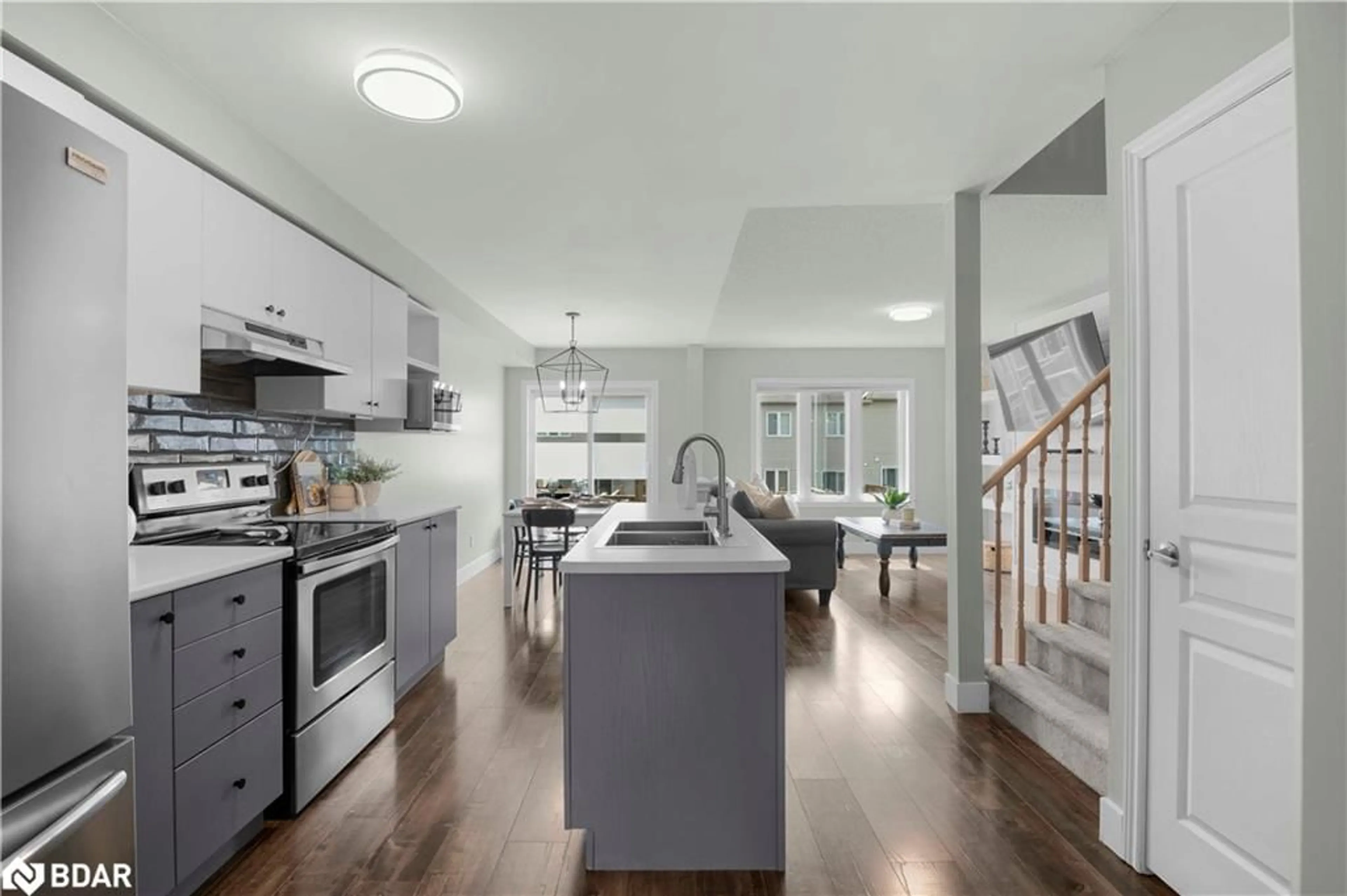 Open concept kitchen, unknown for 861 Cook Crescent Cres, Shelburne Ontario L9V 3V2