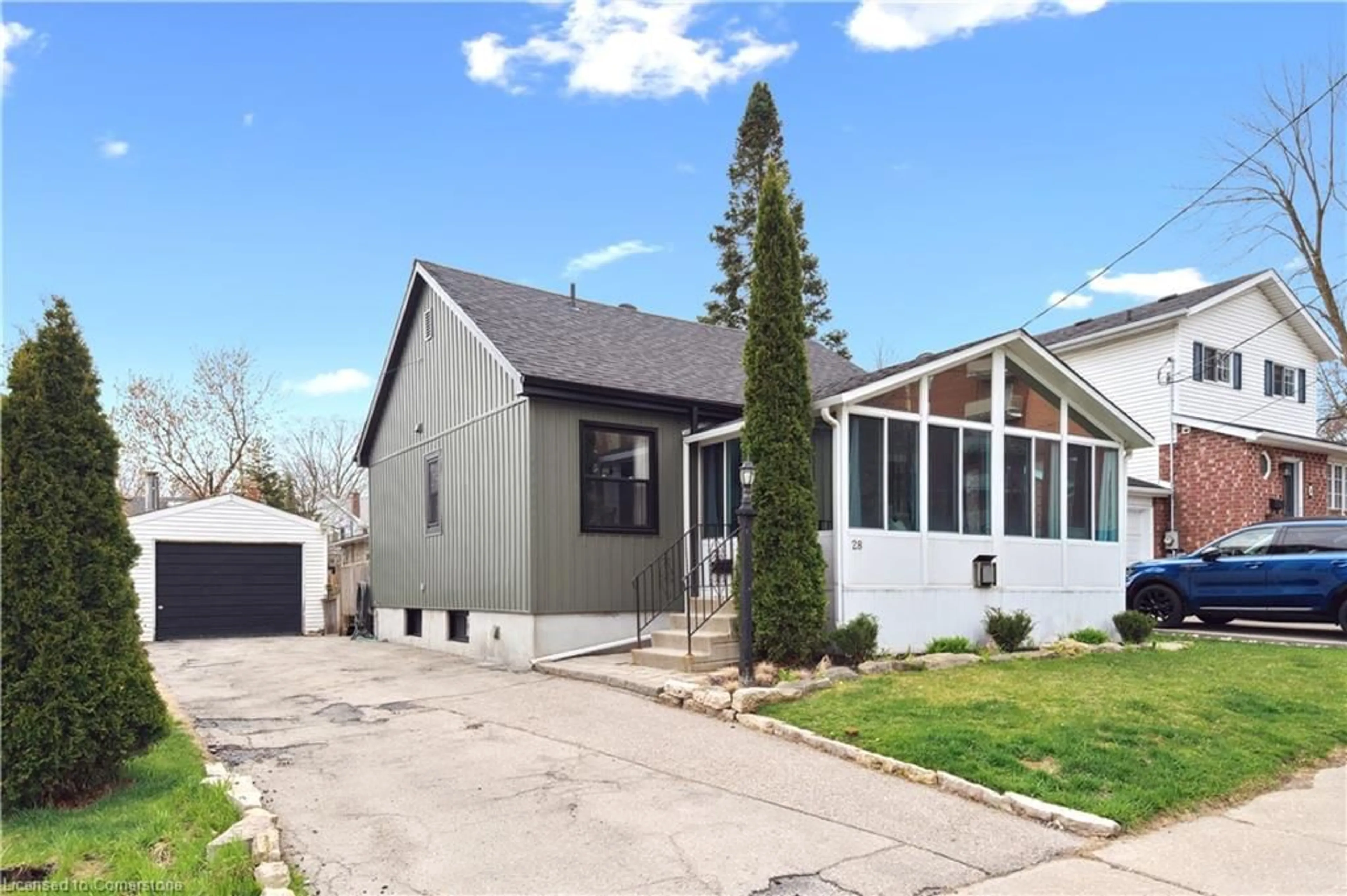 Home with vinyl exterior material, street for 28 Stanley St, Guelph Ontario N1H 1L5