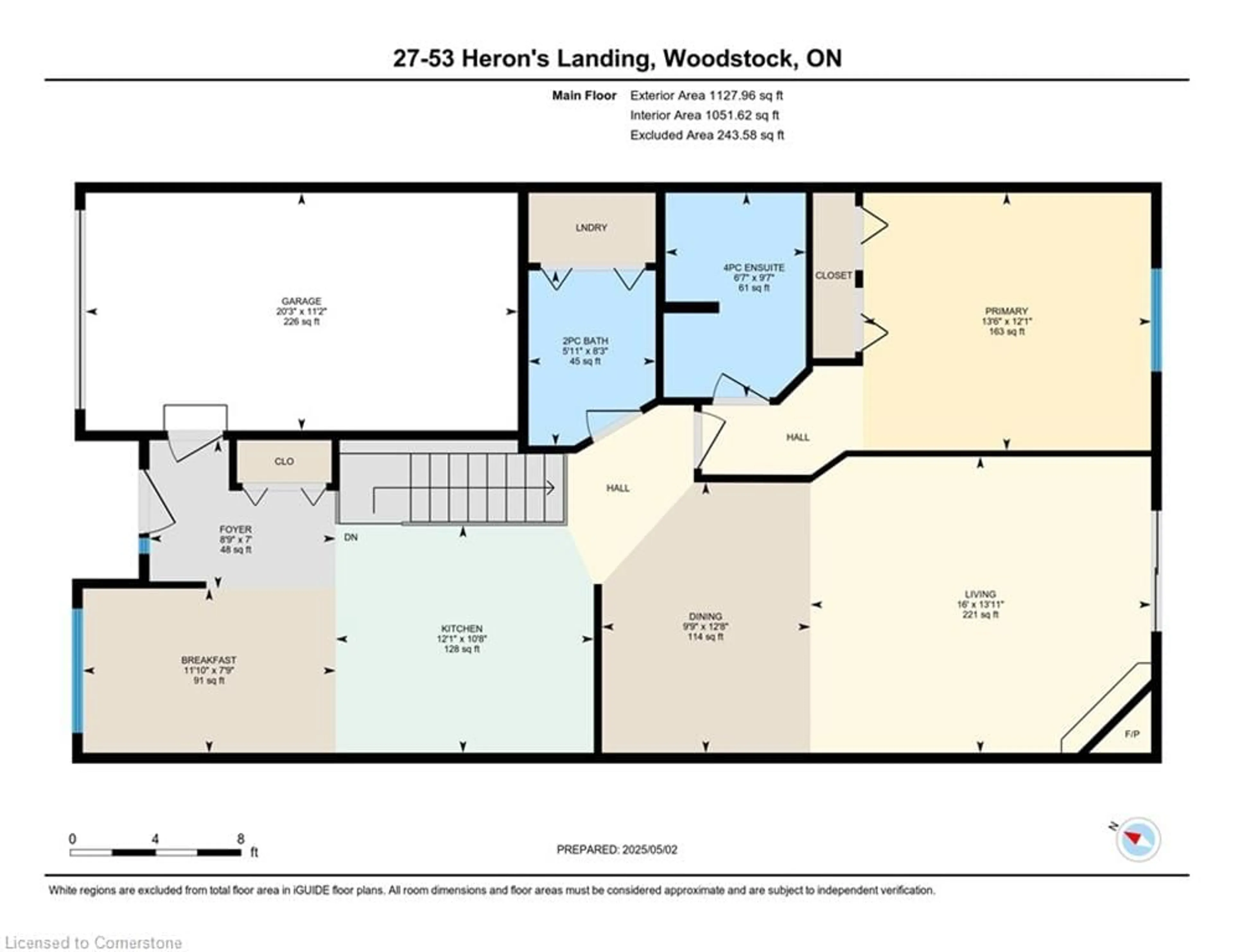 Floor plan for 53 Herons Landng #27, Woodstock Ontario N4T 1V2