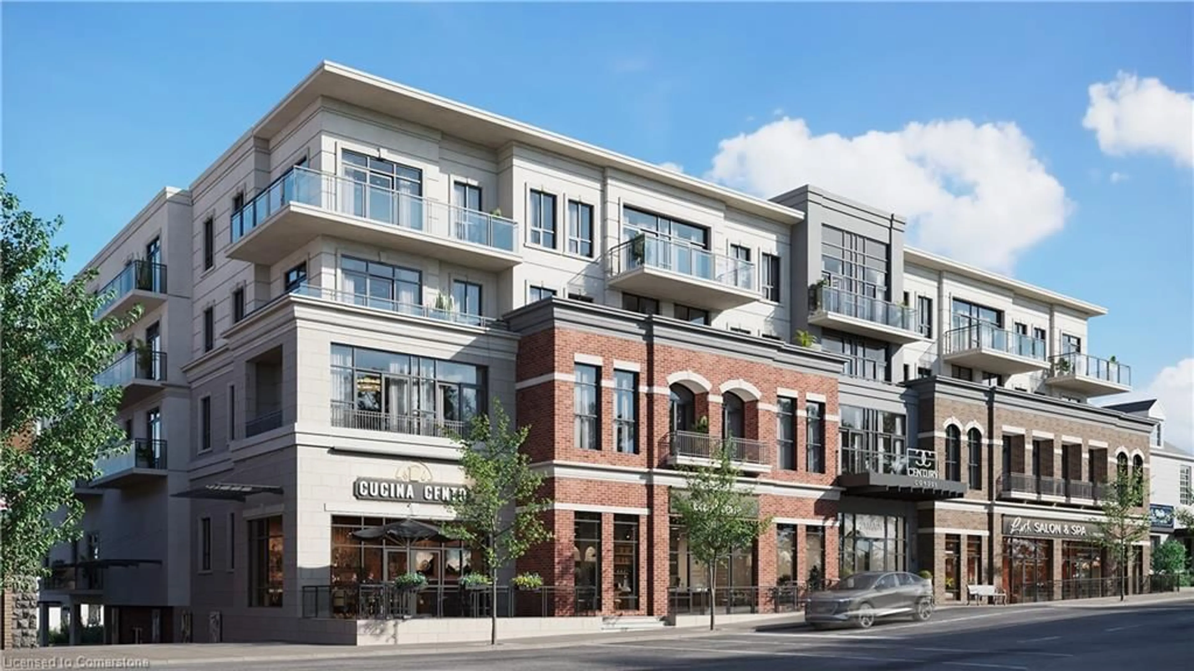 Home with brick exterior material, building for 21 Main St #406, Grimsby Ontario L3M 1M7