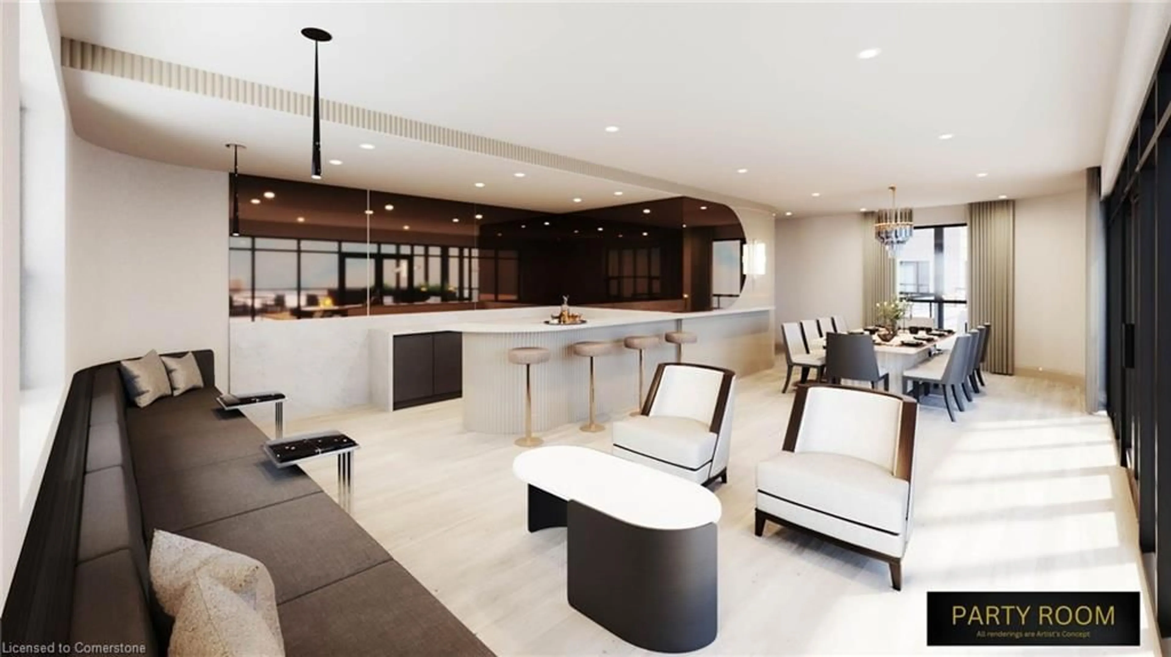 Contemporary kitchen, ceramic/tile floor for 21 Main St #406, Grimsby Ontario L3M 1M7