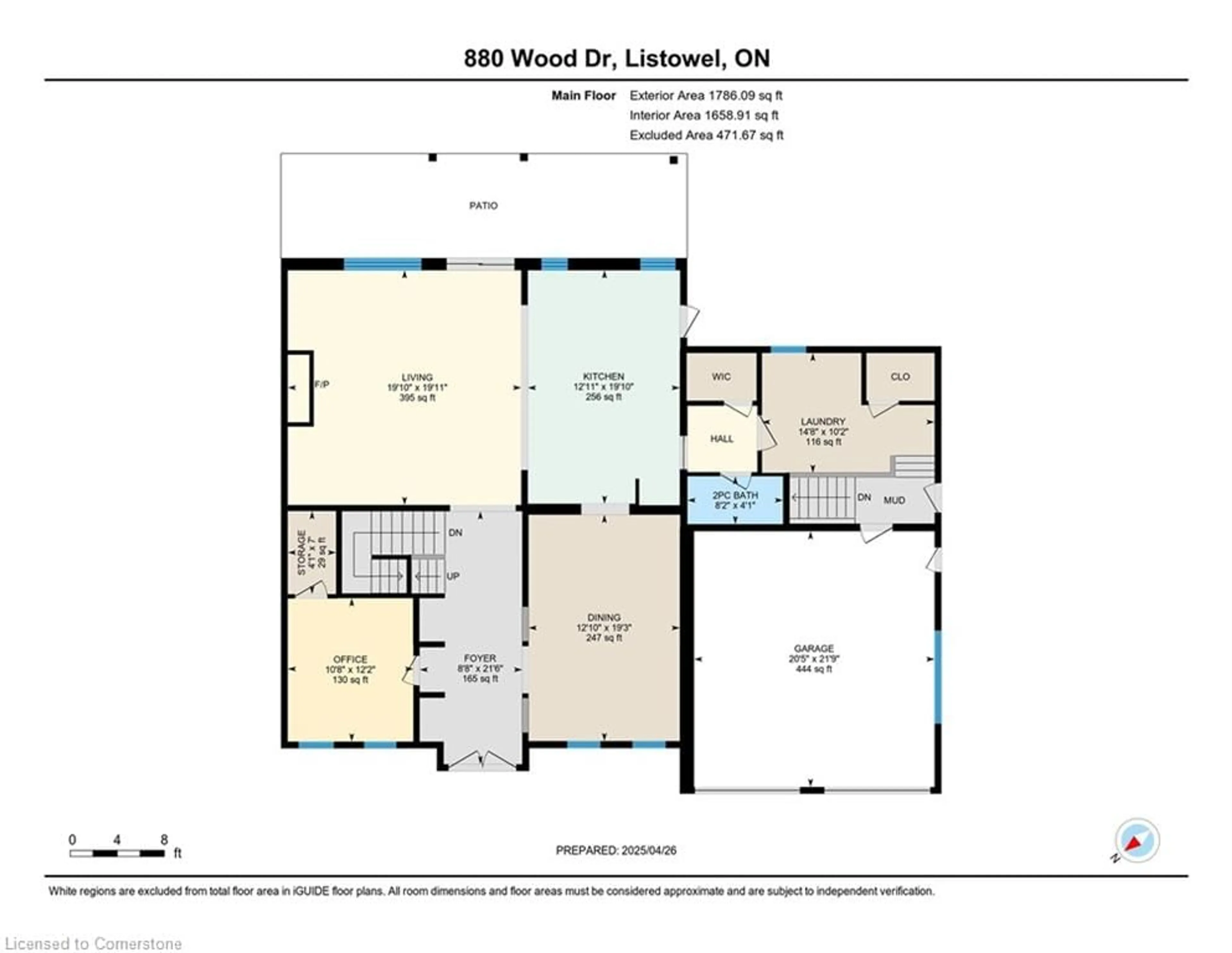 Floor plan for 880 Wood Dr, Listowel Ontario N4W 0B7