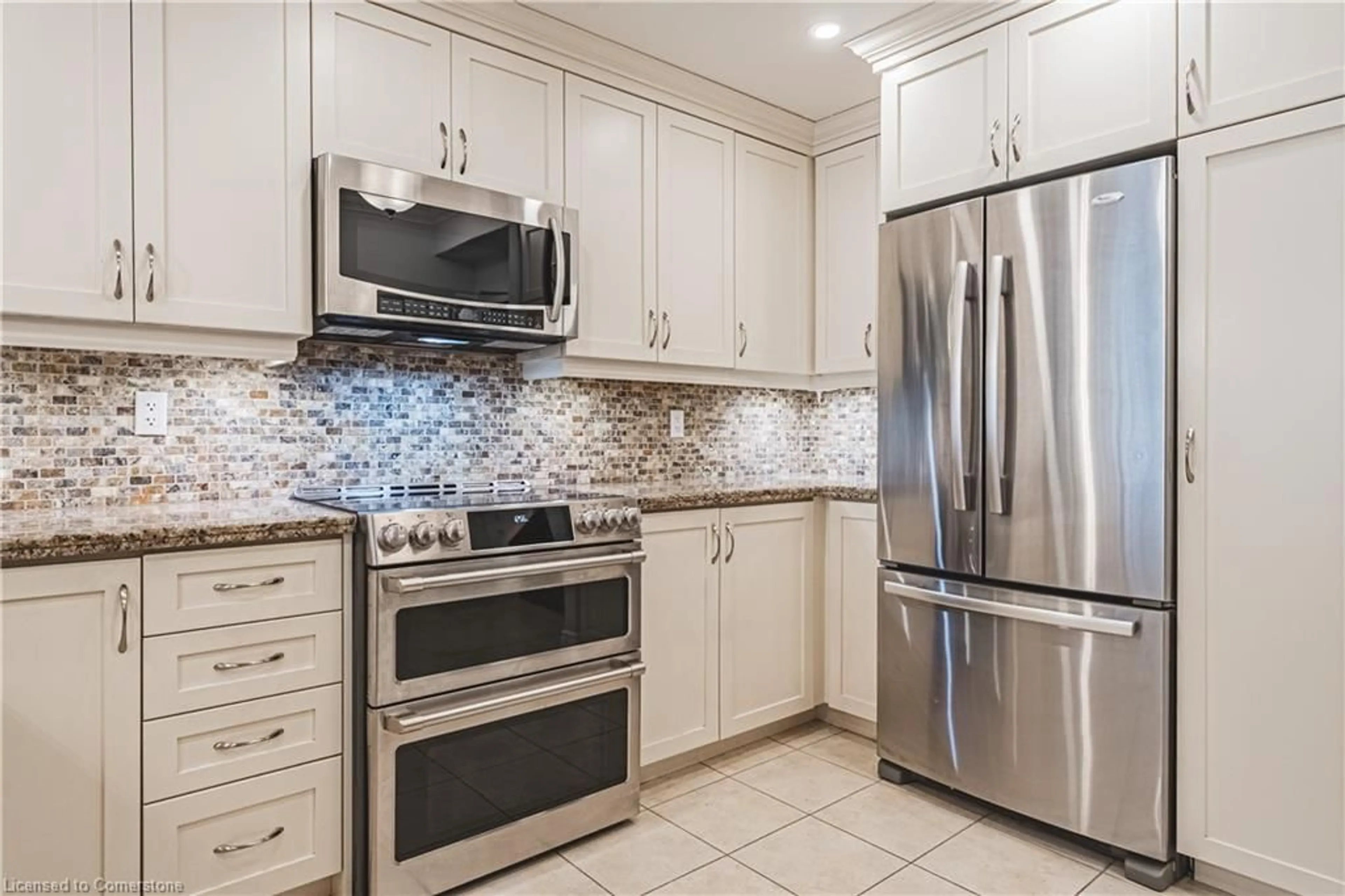 Standard kitchen, ceramic/tile floor for 125 Wilson St #107, Ancaster Ontario L9G 0B3