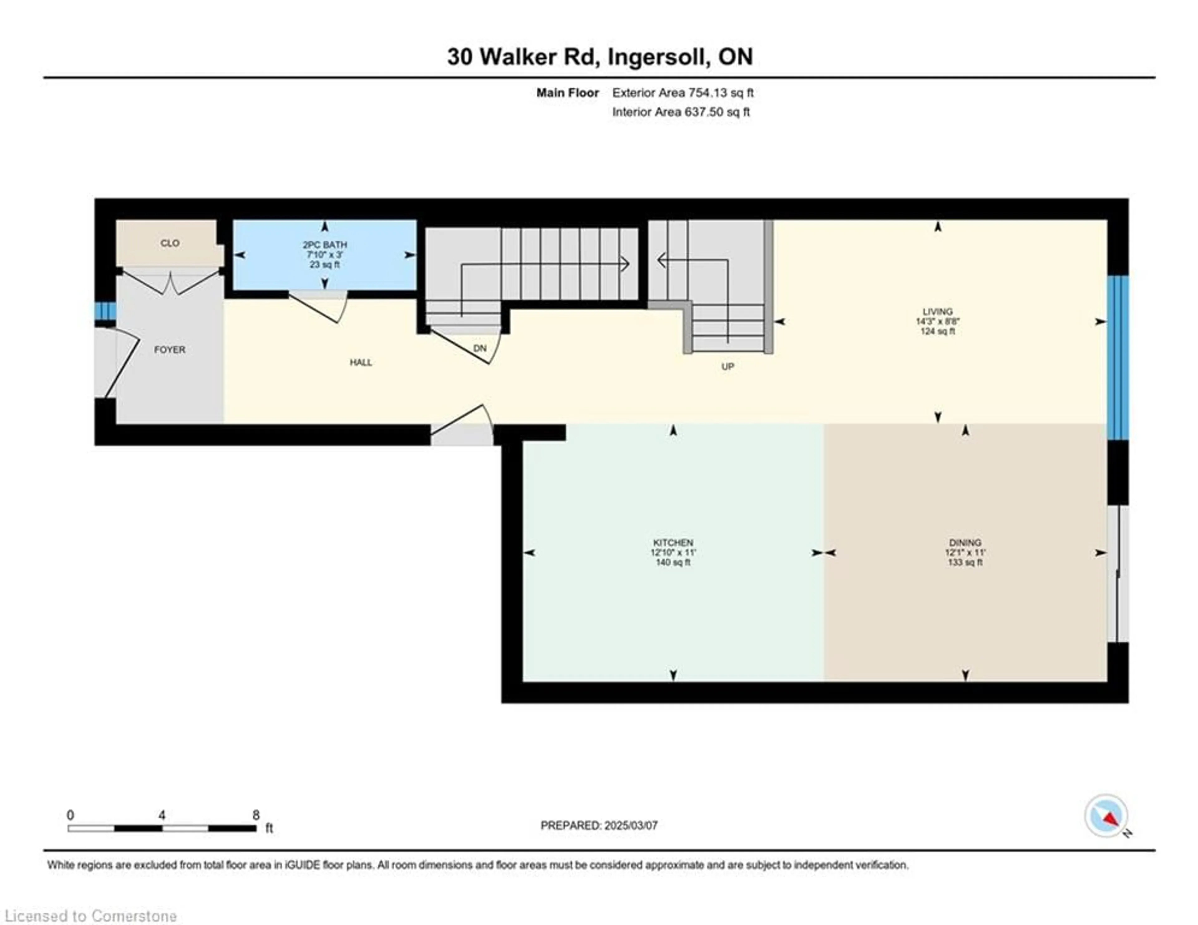 Floor plan for 30 Walker Rd, Ingersoll Ontario N5C 4H3