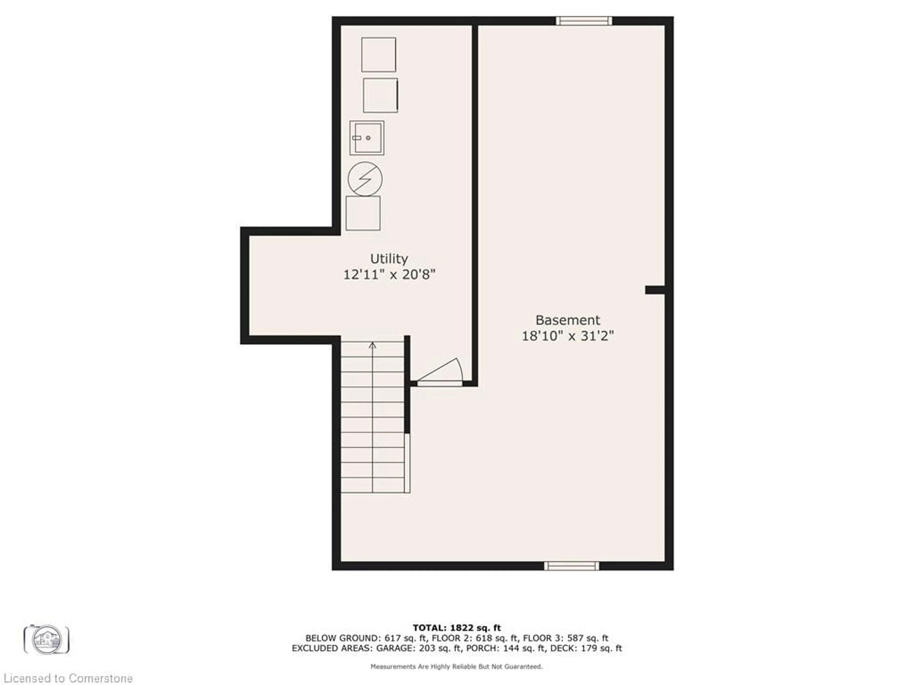 Floor plan for 54 Glen Avon Cres, Kitchener Ontario N2N 1C3