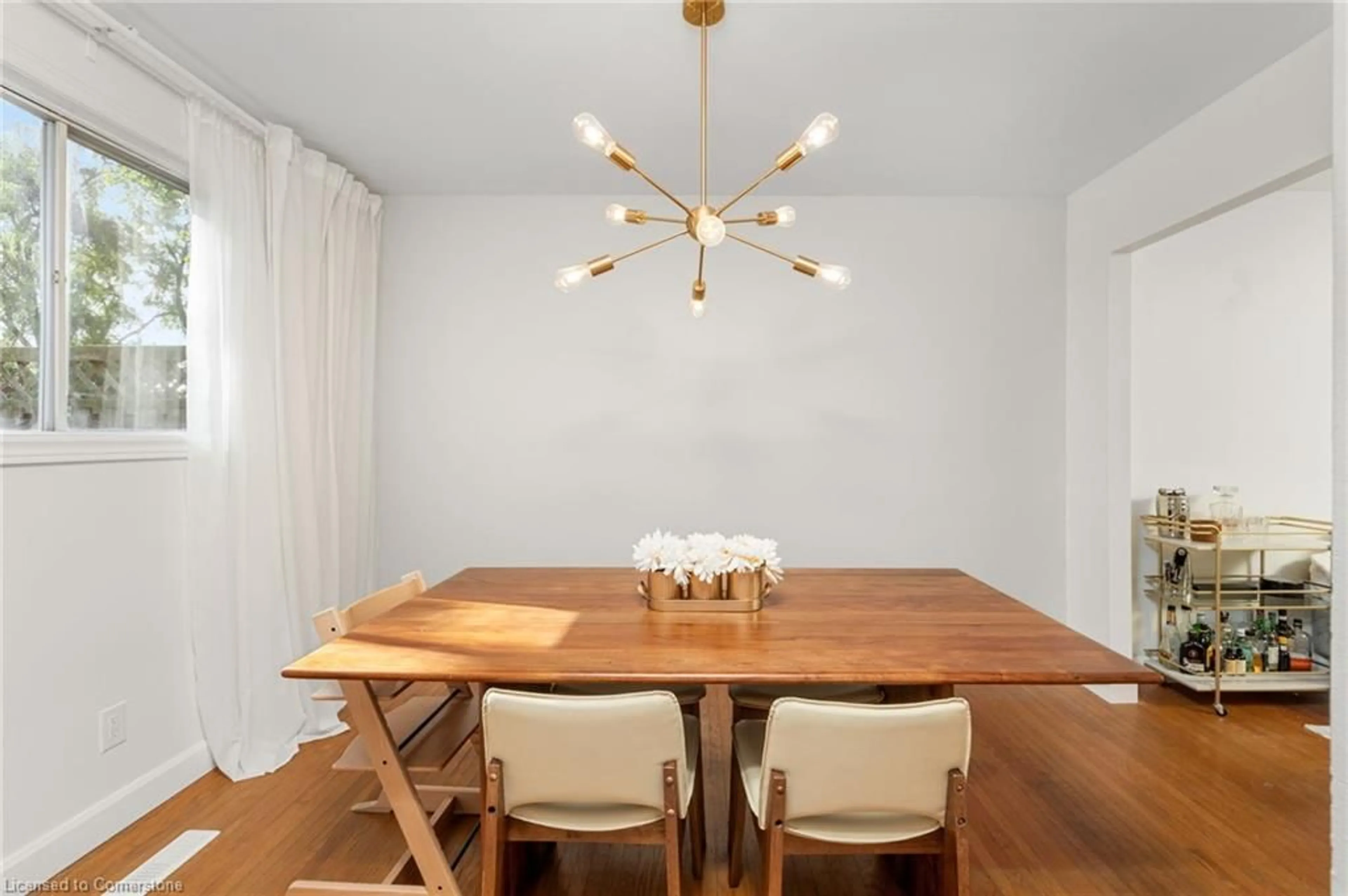 Dining room, wood/laminate floor for 54 Glen Avon Cres, Kitchener Ontario N2N 1C3