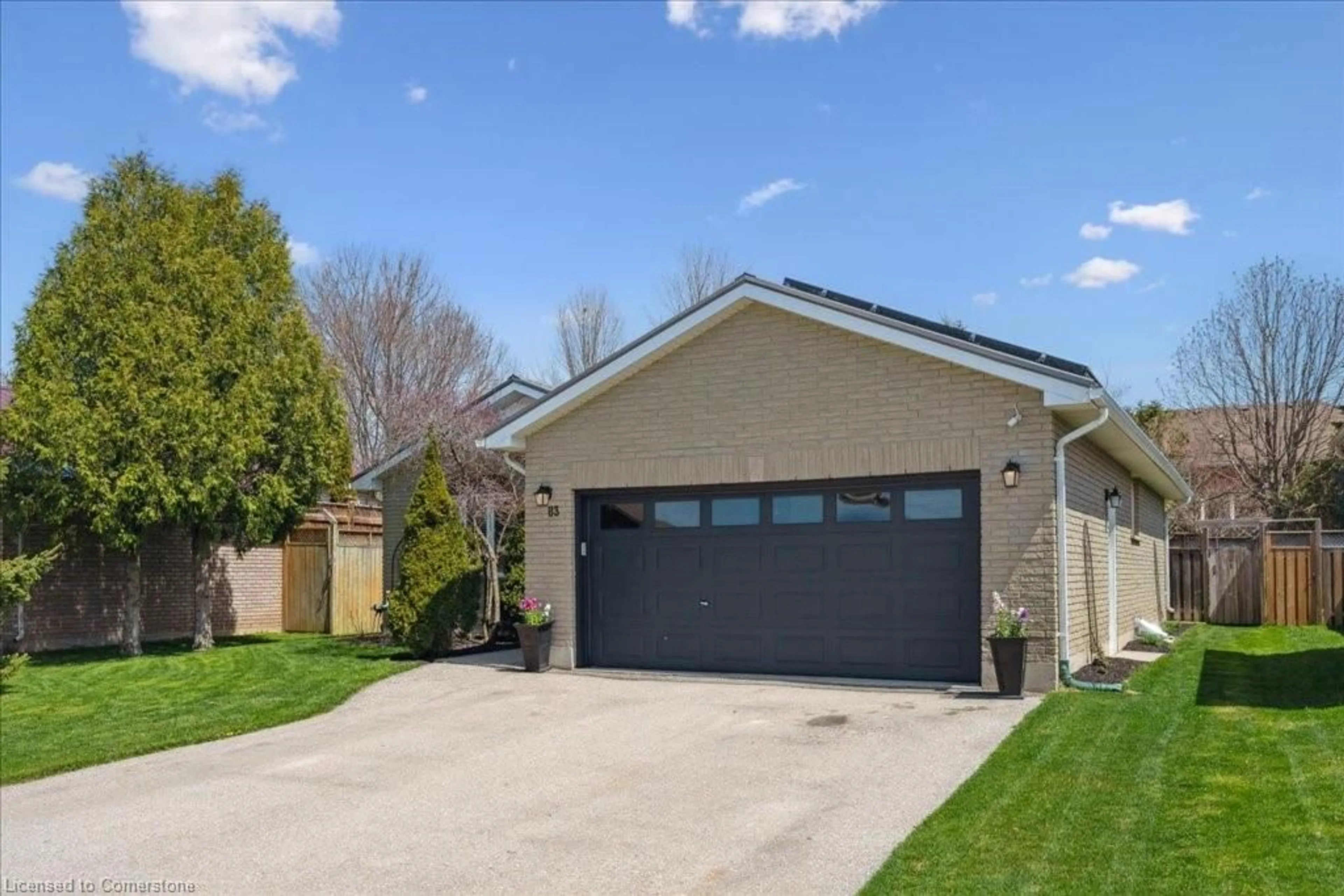 Home with vinyl exterior material, street for 83 Whitlaw Way, Paris Ontario N3L 4B5