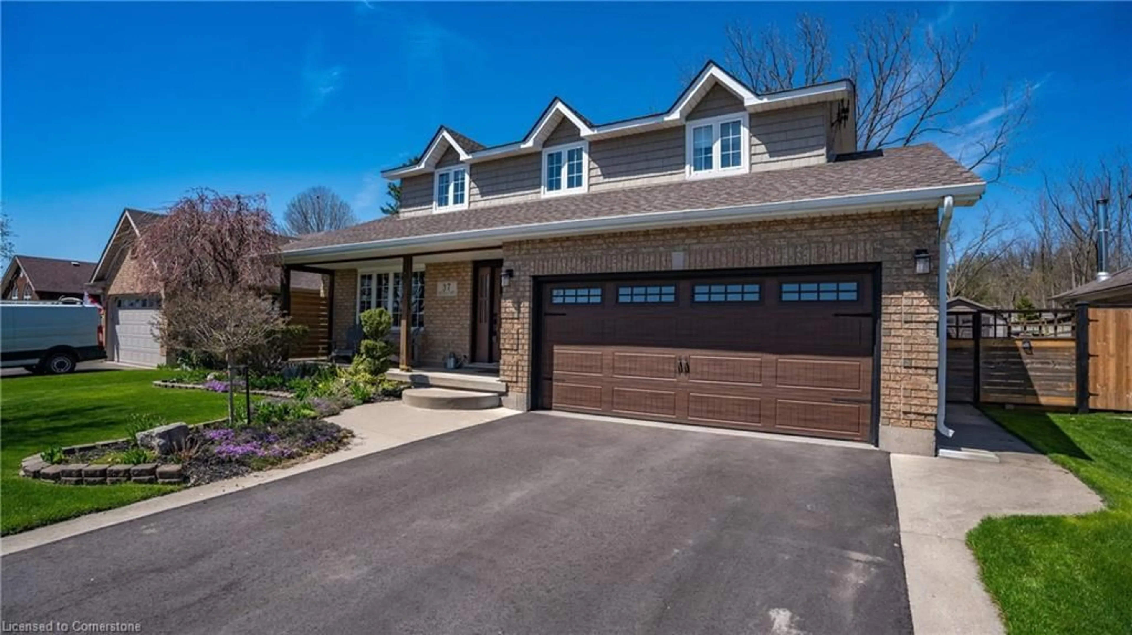Home with brick exterior material, street for 37 Russell Cres, St. George Ontario N0E 1N0