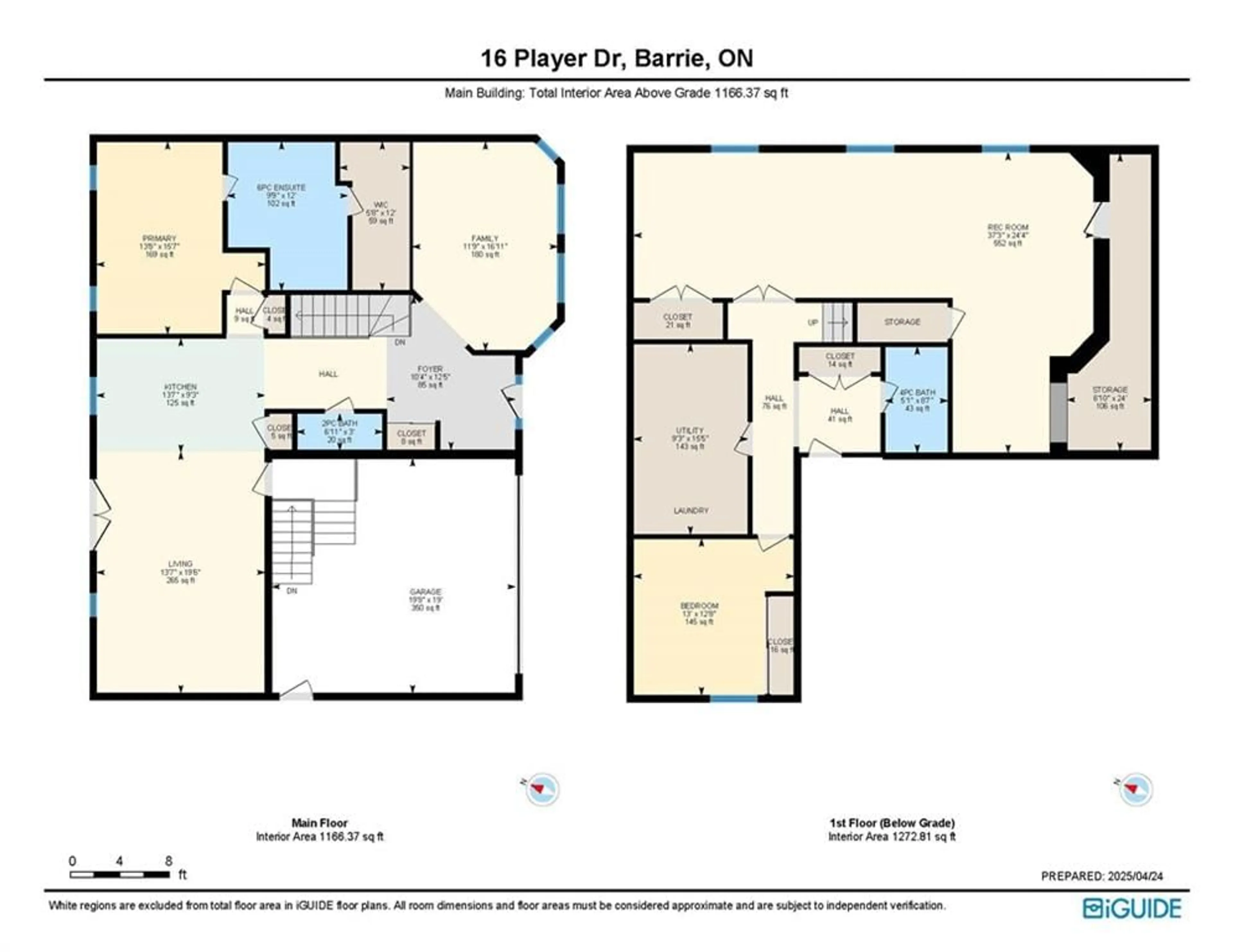 Floor plan for 16 Player Dr, Barrie Ontario L4M 6W1