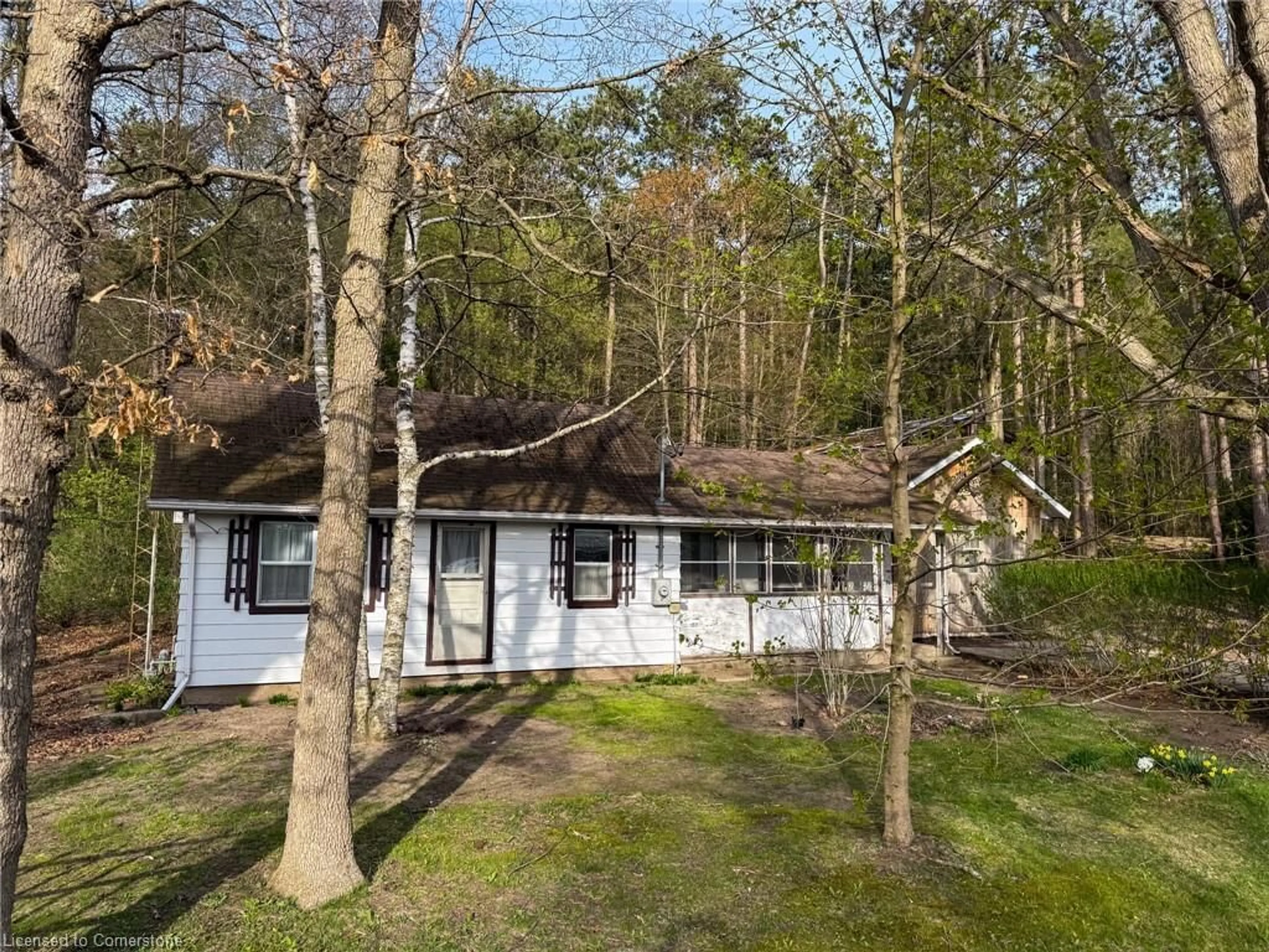 A pic from outside/outdoor area/front of a property/back of a property/a pic from drone, forest/trees view for 1750 Charlotteville West Quarter Line, Simcoe Ontario N3Y 4J9