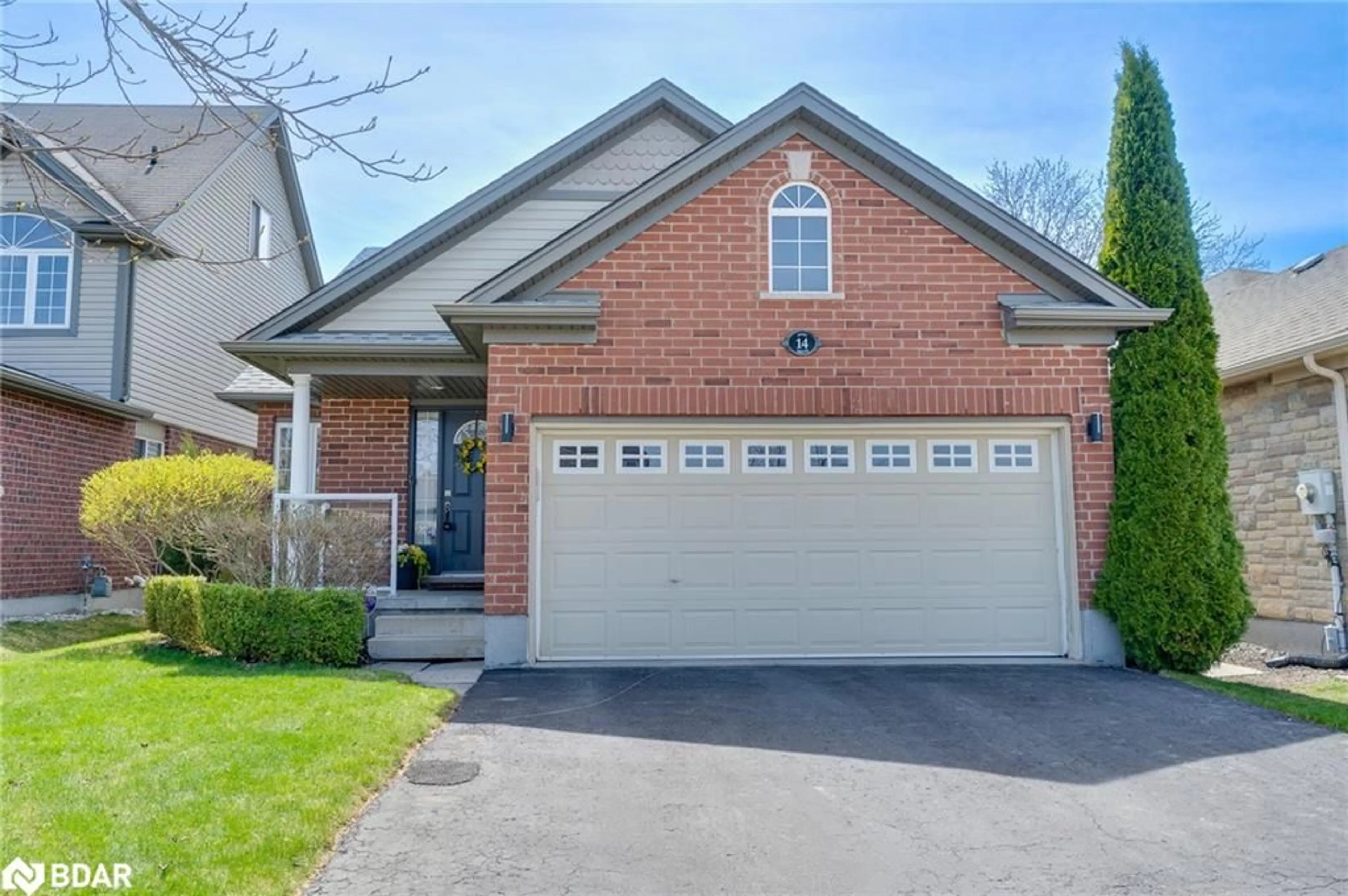 Home with brick exterior material, street for 14 Atto Dr, Guelph Ontario N1E 0E4