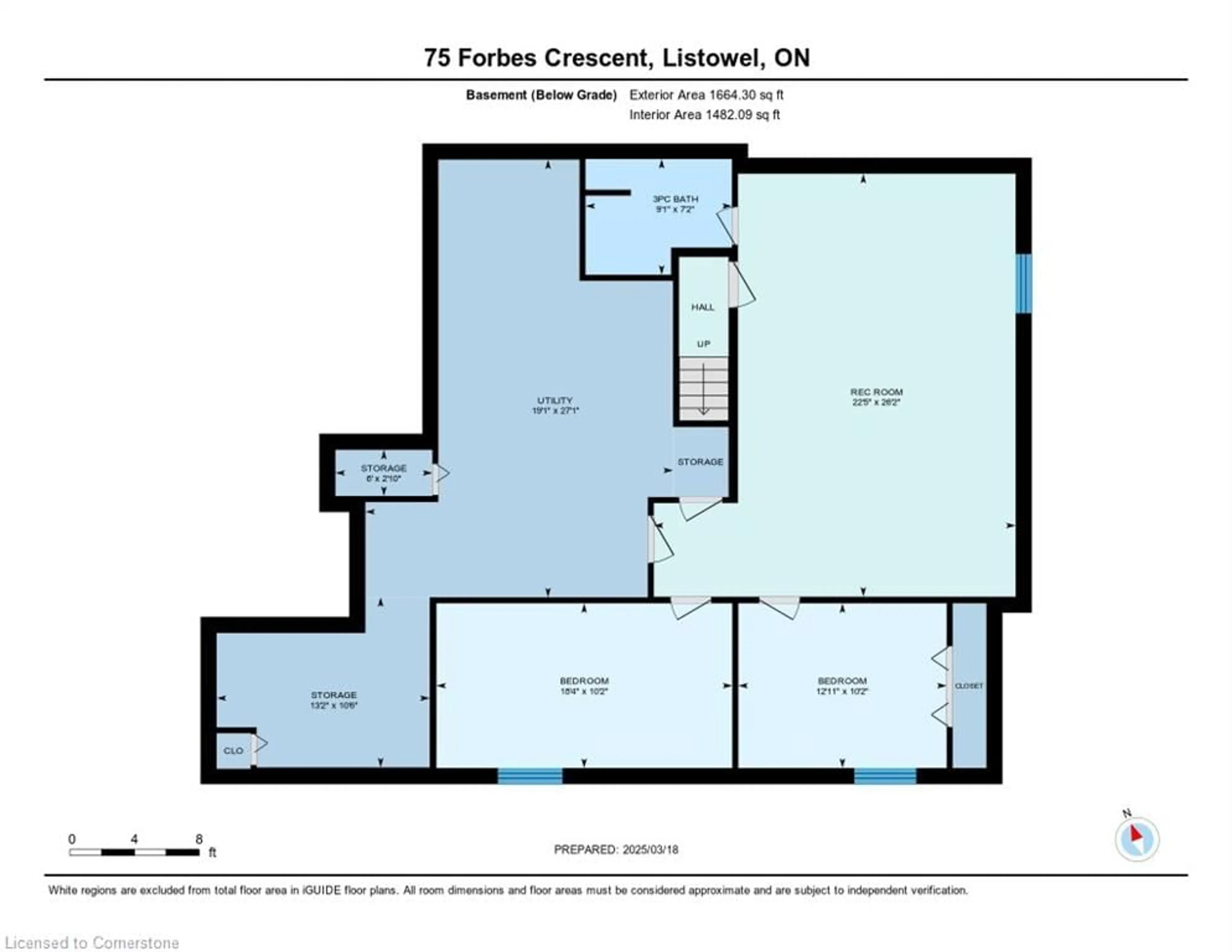 Floor plan for 75 Forbes Cres, Listowel Ontario N4W 0B8