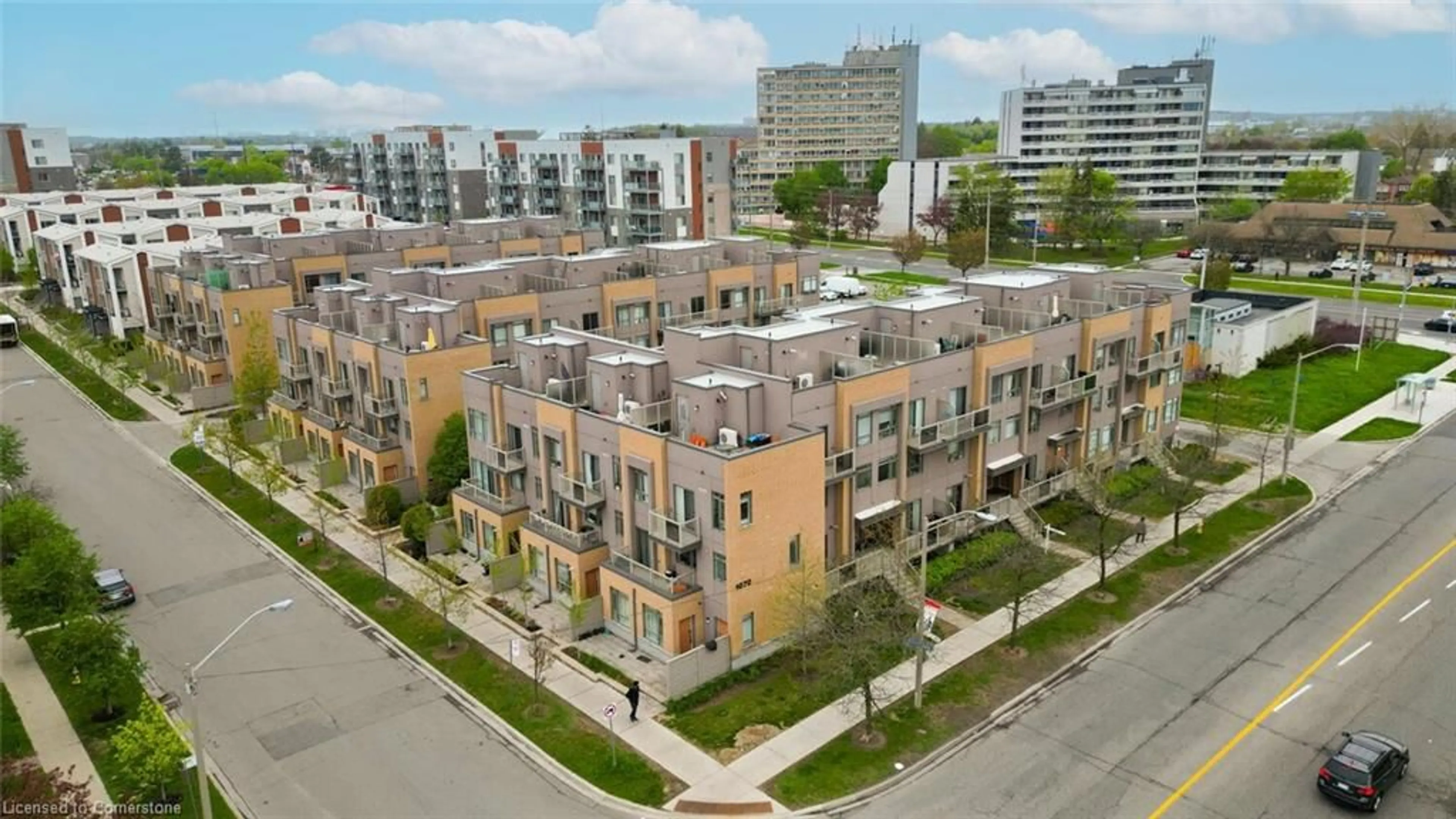 A pic from outside/outdoor area/front of a property/back of a property/a pic from drone, city buildings view from balcony for 1070 Progress Ave #306, Scarborough Ontario M1B 0C5