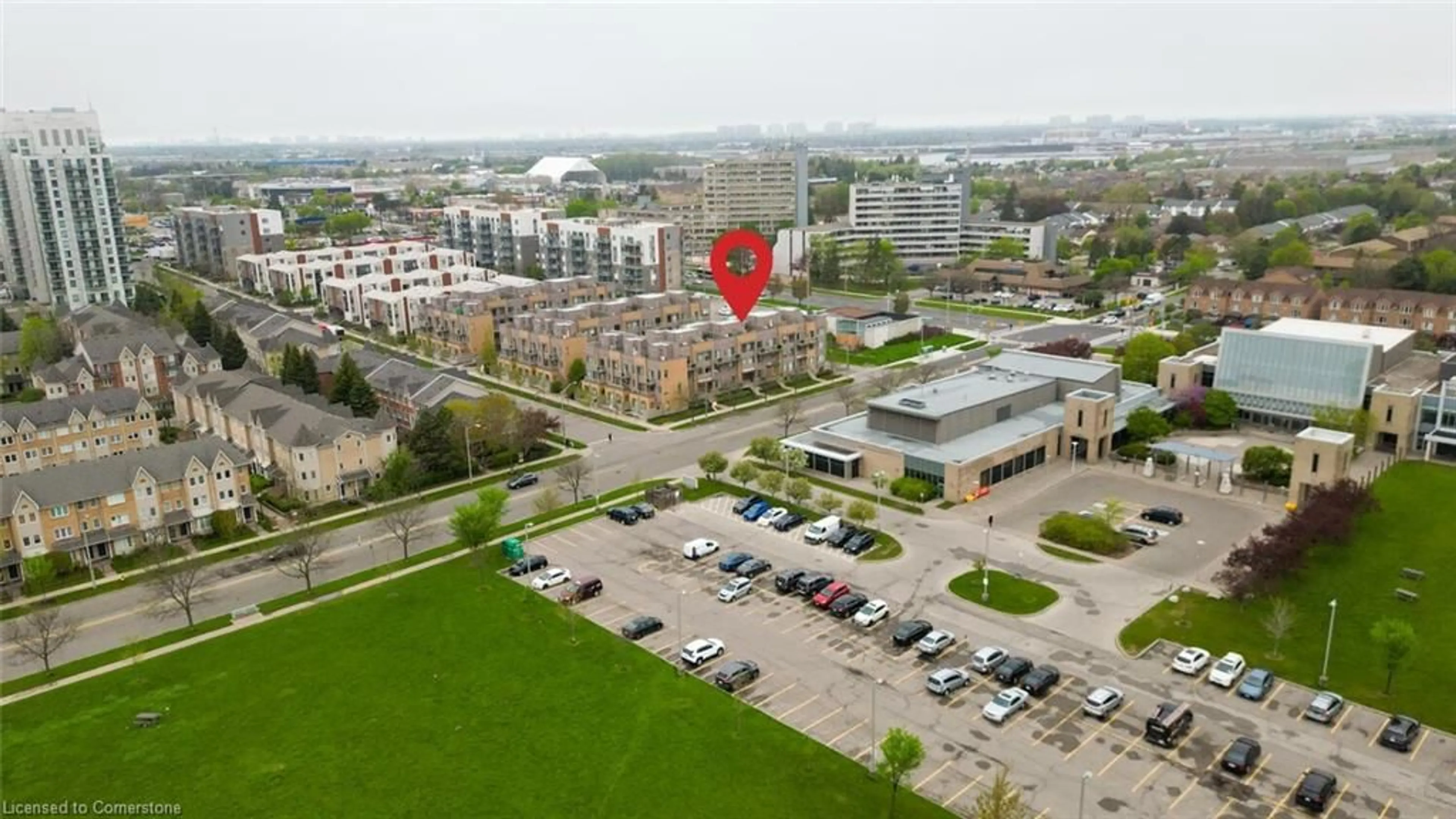 A pic from outside/outdoor area/front of a property/back of a property/a pic from drone, city buildings view from balcony for 1070 Progress Ave #306, Scarborough Ontario M1B 0C5