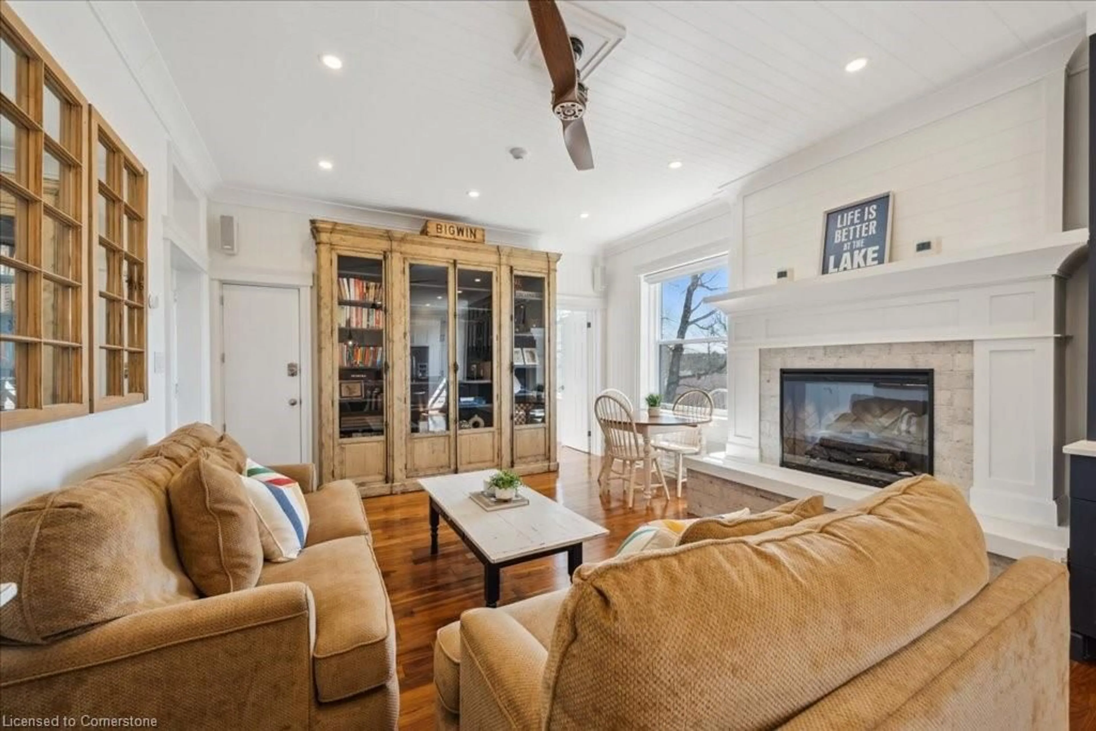Living room with furniture, unknown for 12 Bigwin Island Rd #202/206, Lake Of Bays Ontario P0B 1A0