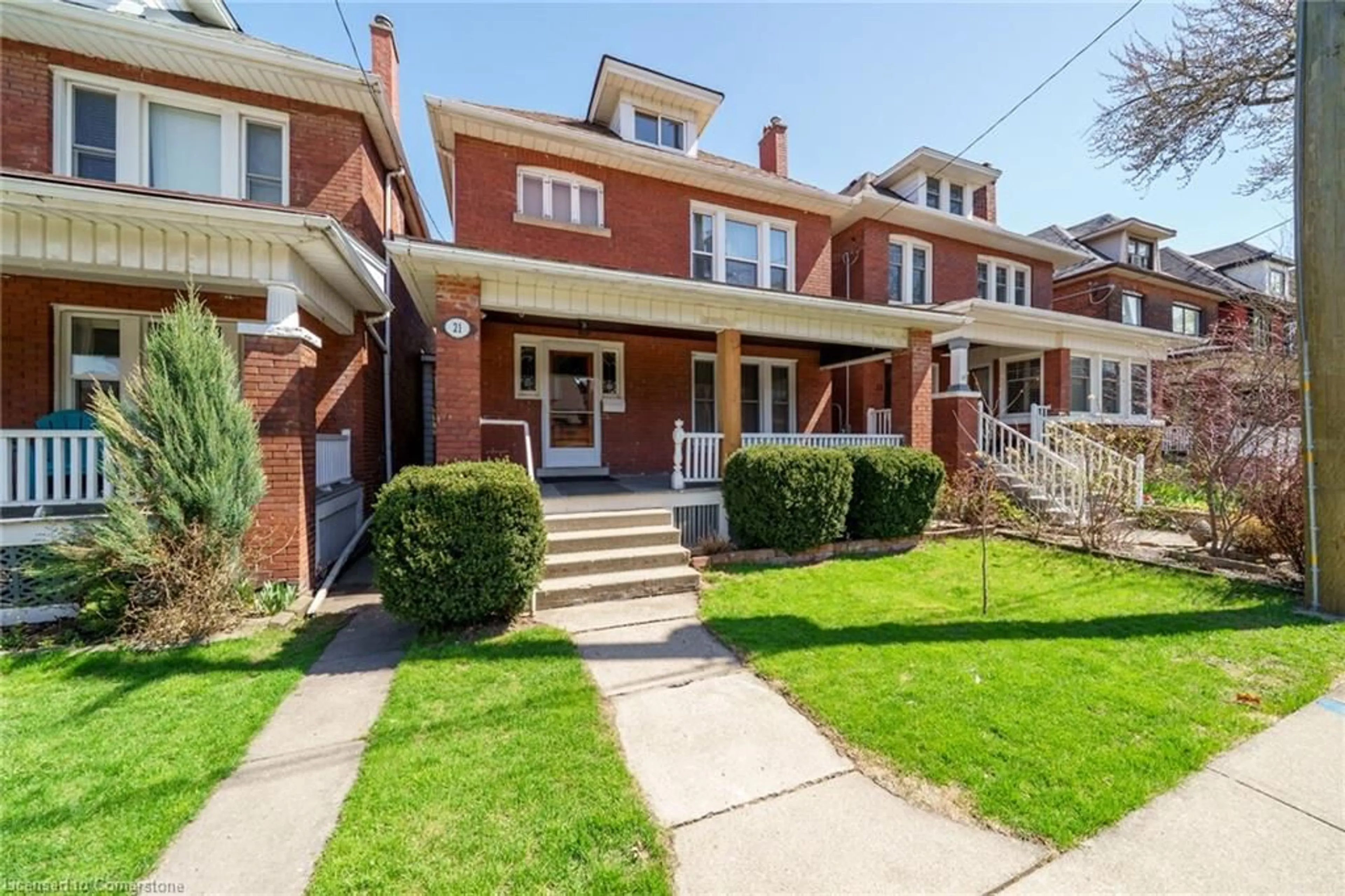 Home with brick exterior material, street for 21 Barnesdale Ave, Hamilton Ontario L8M 2V1