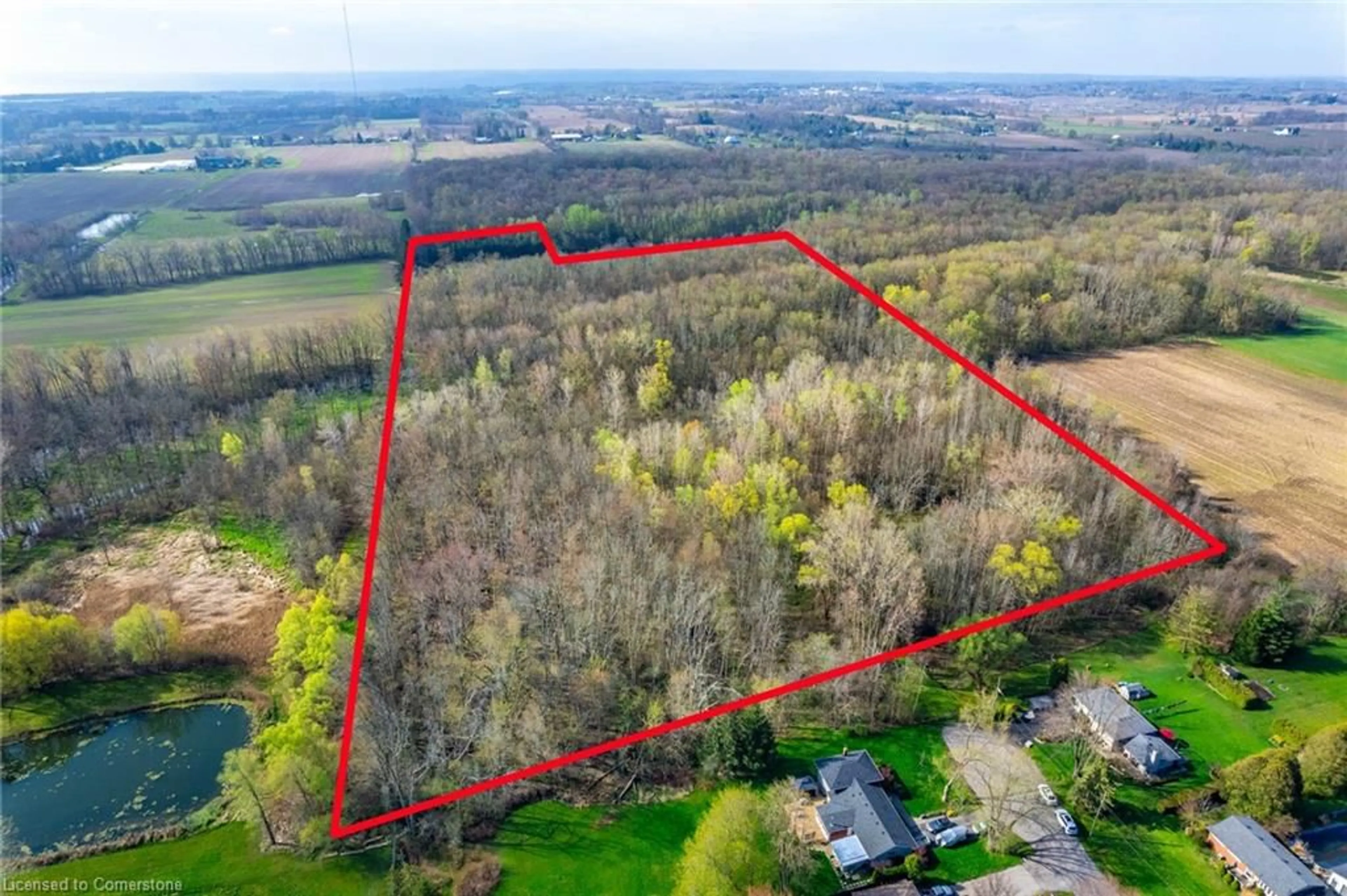 A pic from outside/outdoor area/front of a property/back of a property/a pic from drone, forest/trees view for PC LOT 15 4th Concession Rd, Hamilton Ontario L8B 0L5
