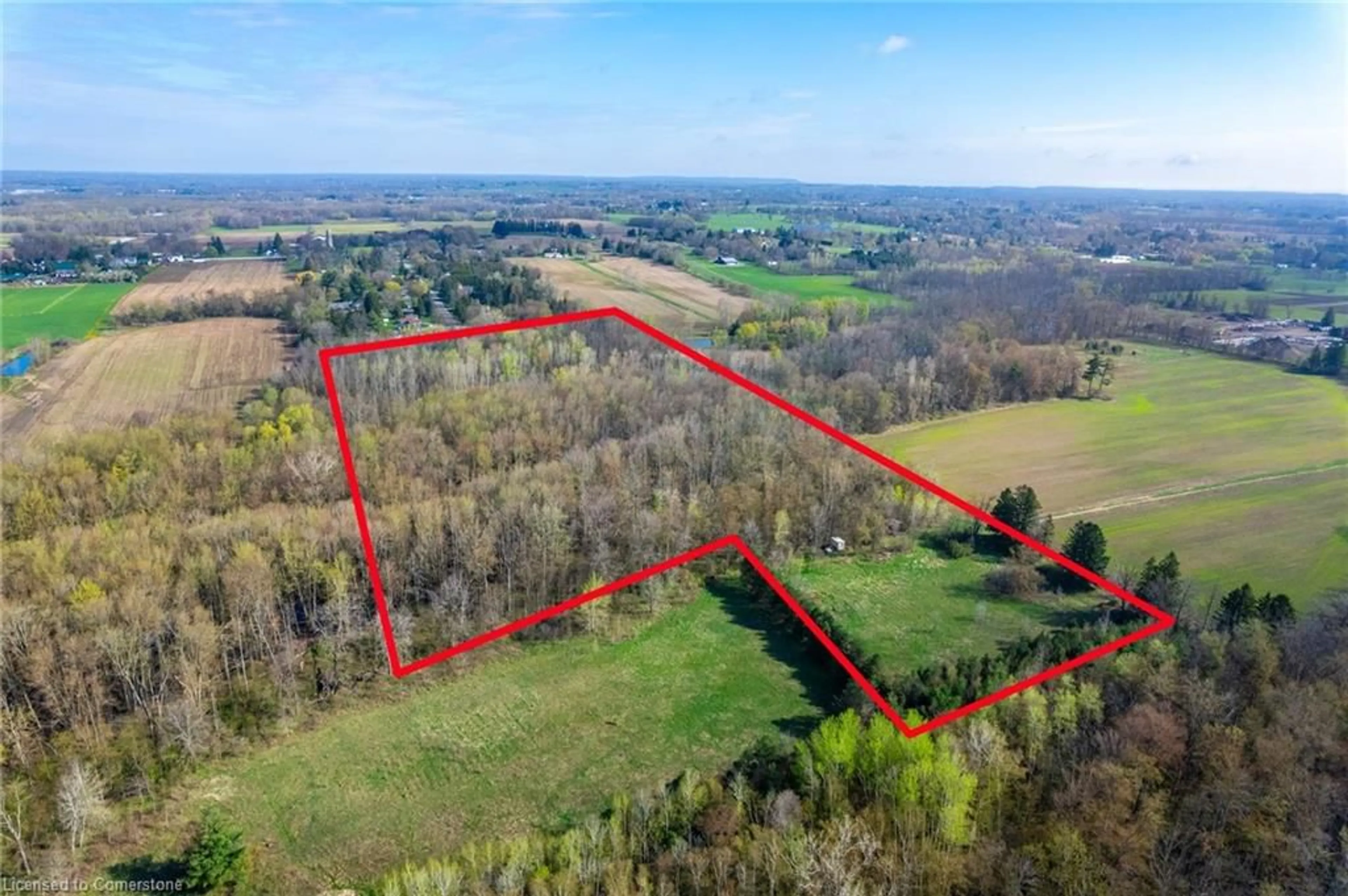 A pic from outside/outdoor area/front of a property/back of a property/a pic from drone, forest/trees view for PC LOT 15 4th Concession Rd, Hamilton Ontario L8B 0L5