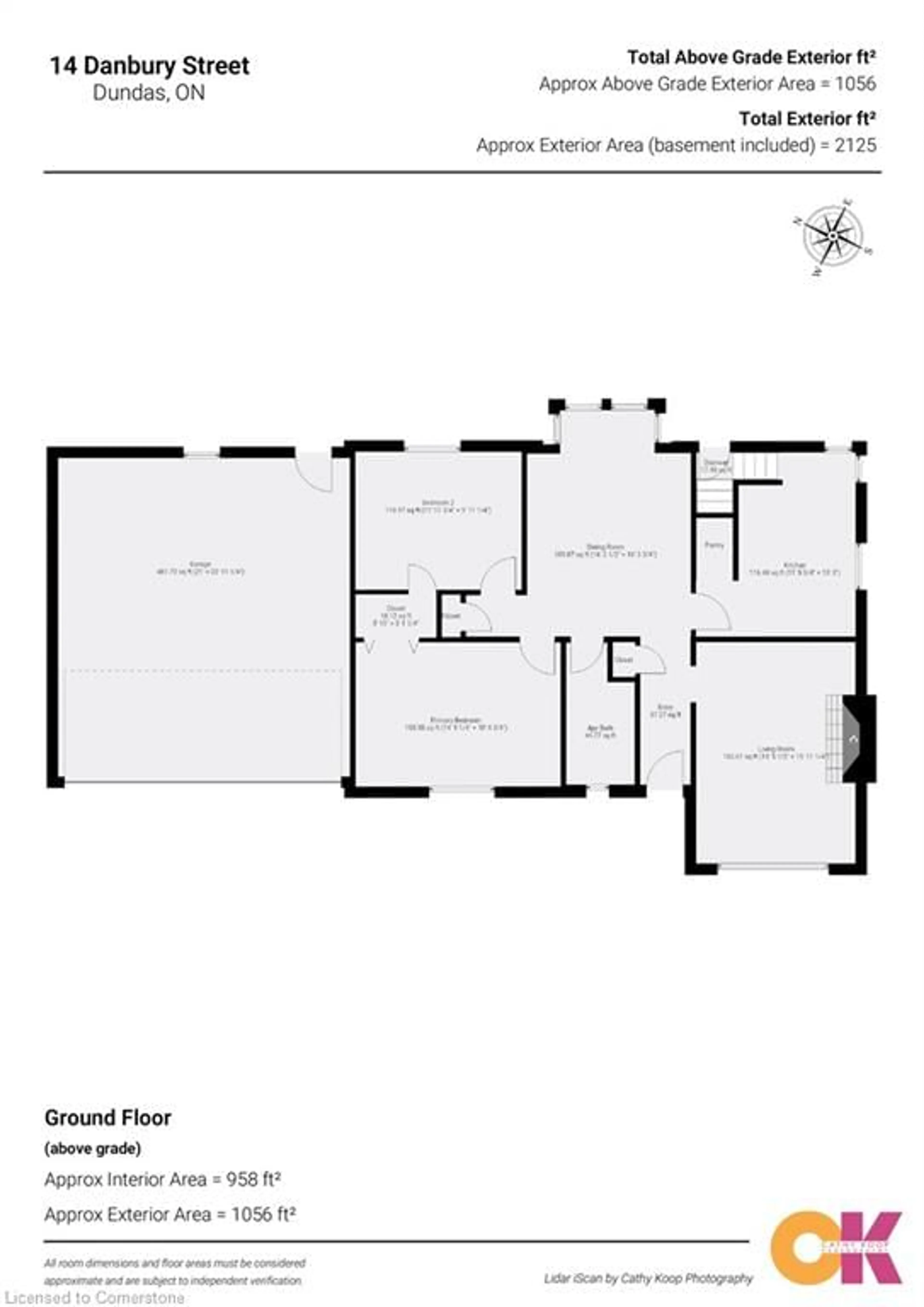 Floor plan for 14 Danbury St, Dundas Ontario L9H 4P5