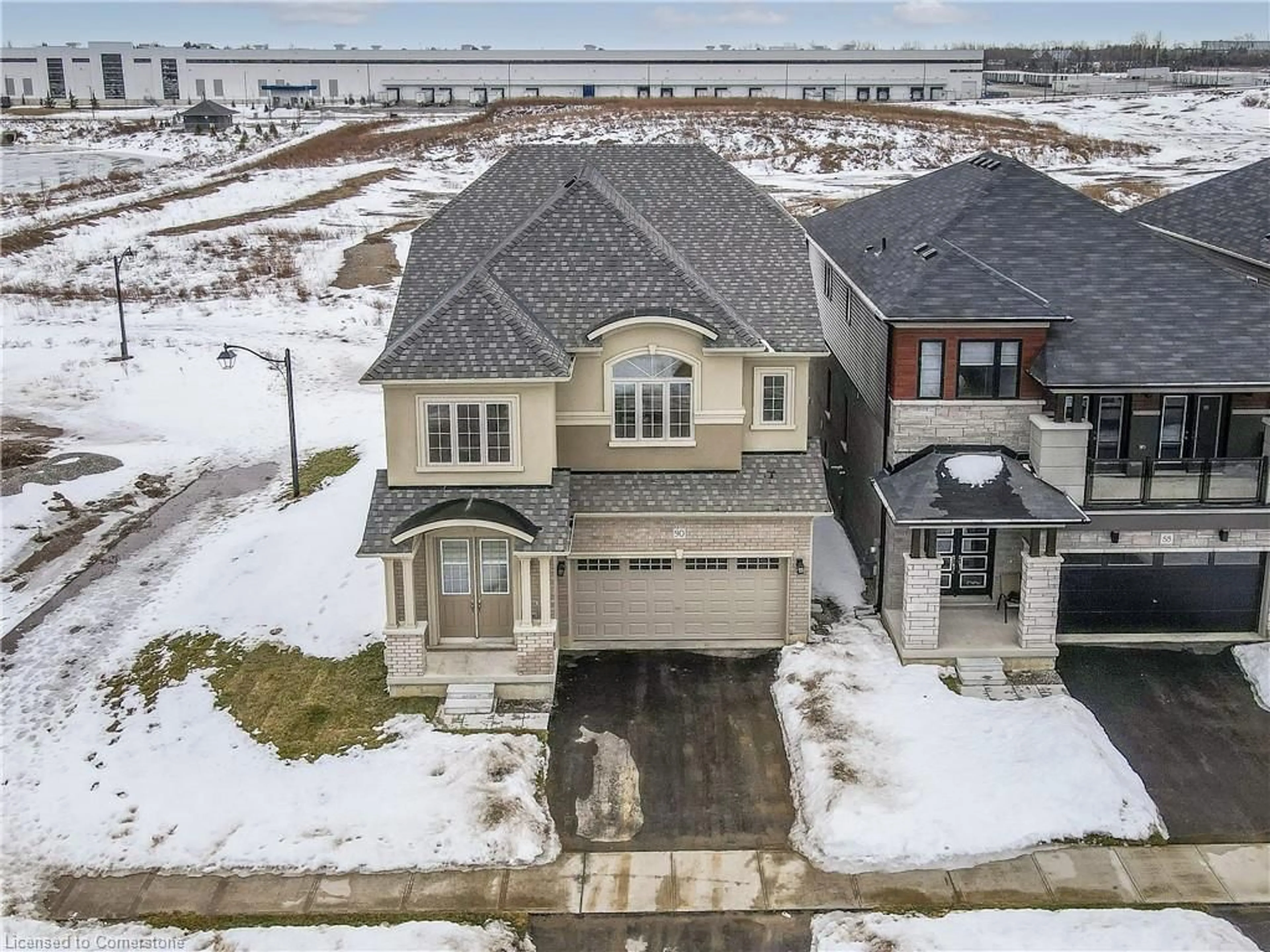 A pic from outside/outdoor area/front of a property/back of a property/a pic from drone, street for 90 Hitchman St, Paris Ontario N3L 0M1