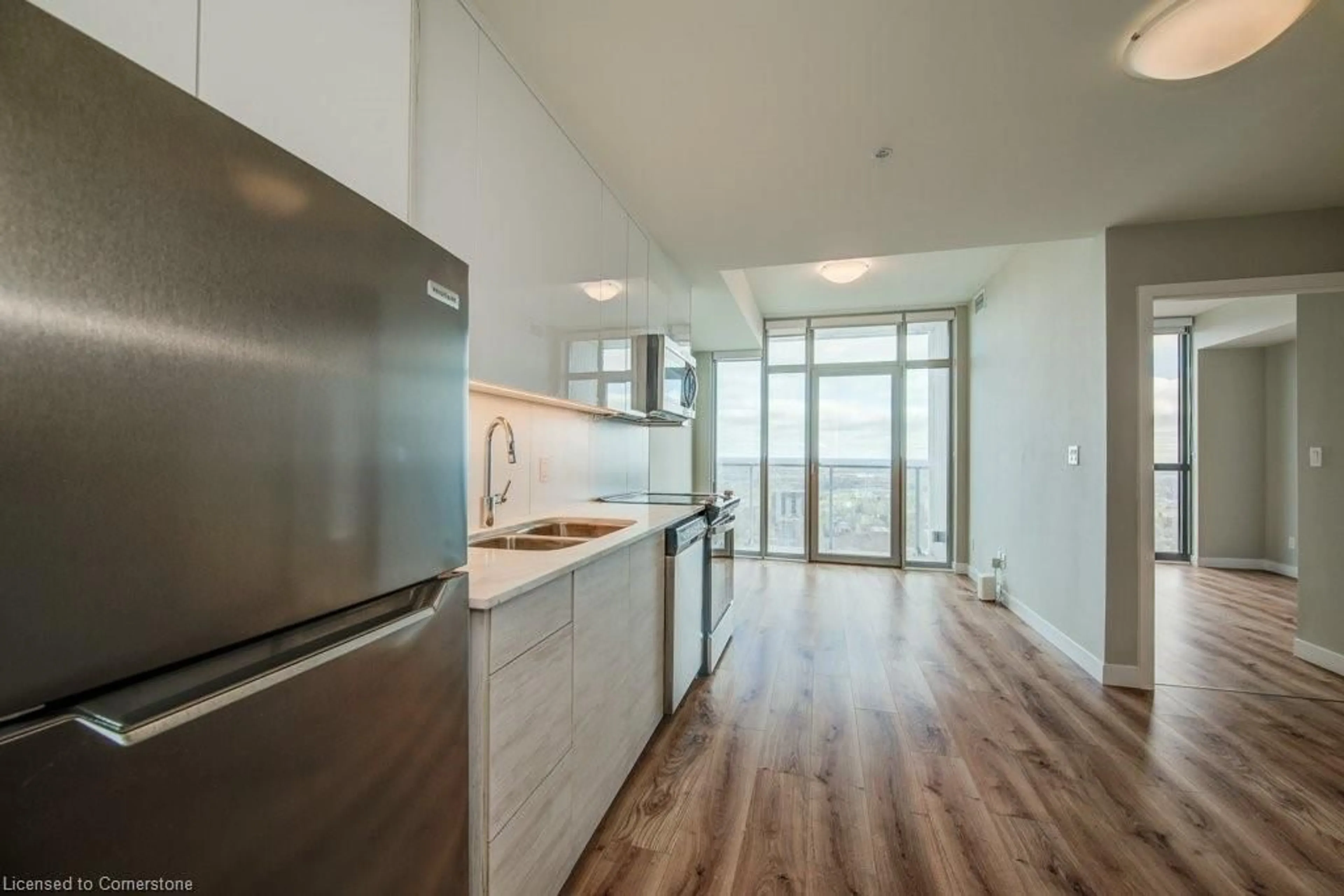 Standard kitchen, wood/laminate floor for 60 Frederick St #3005, Kitchener Ontario N2H 0C7