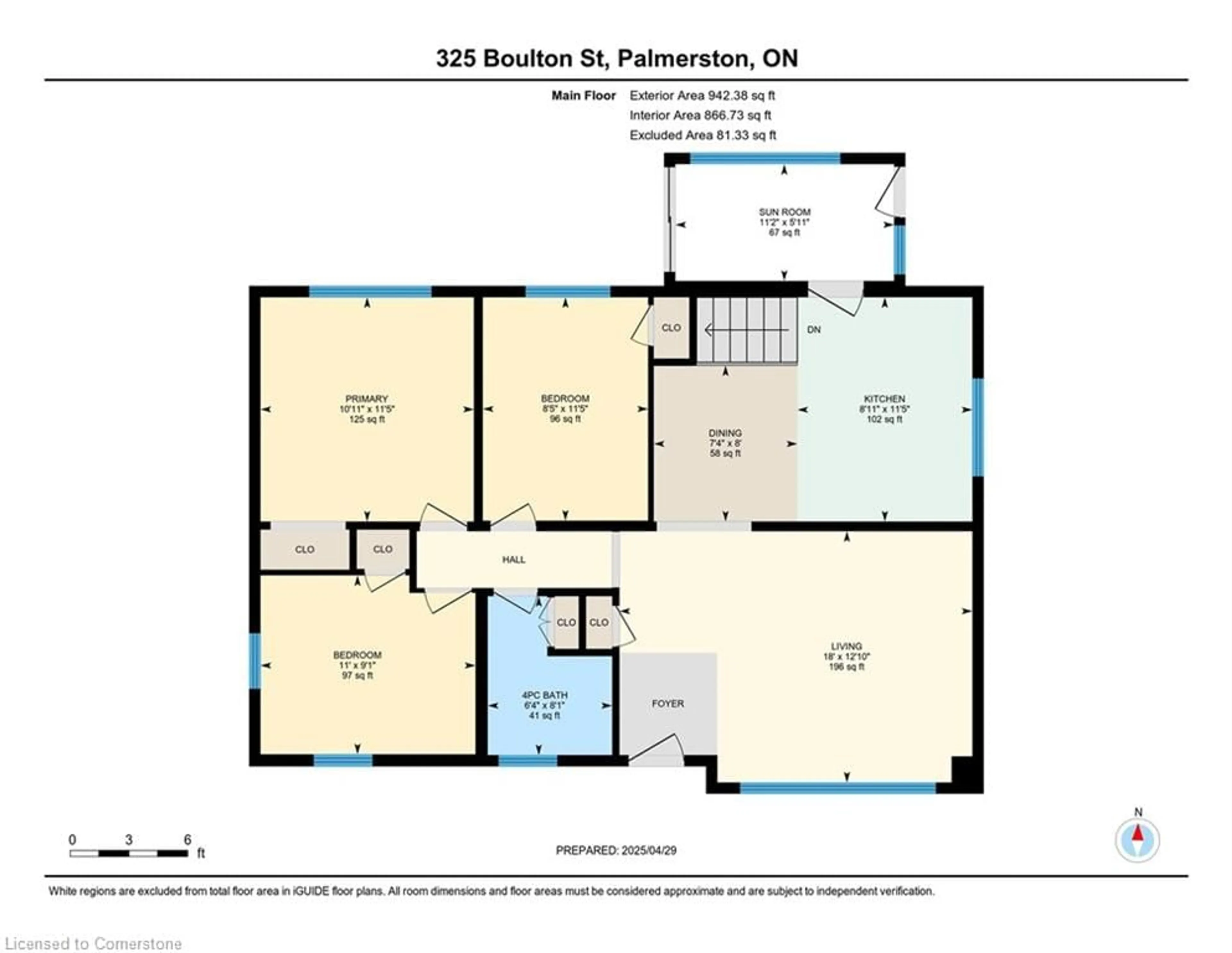 Floor plan for 325 Boulton St, Palmerston Ontario N0G 2P0