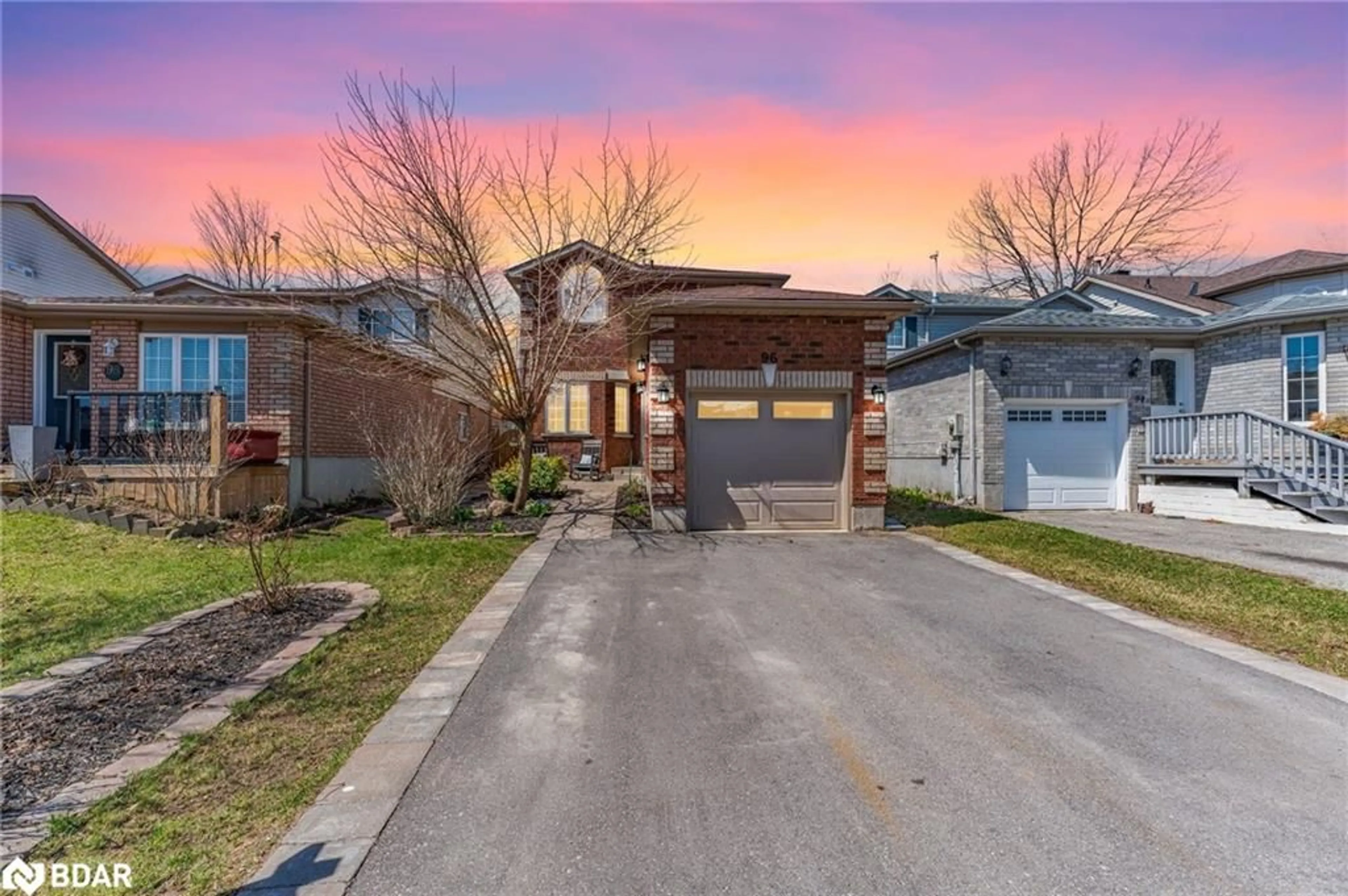 Home with brick exterior material, street for 96 Churchland Dr, Barrie Ontario L4N 8P1