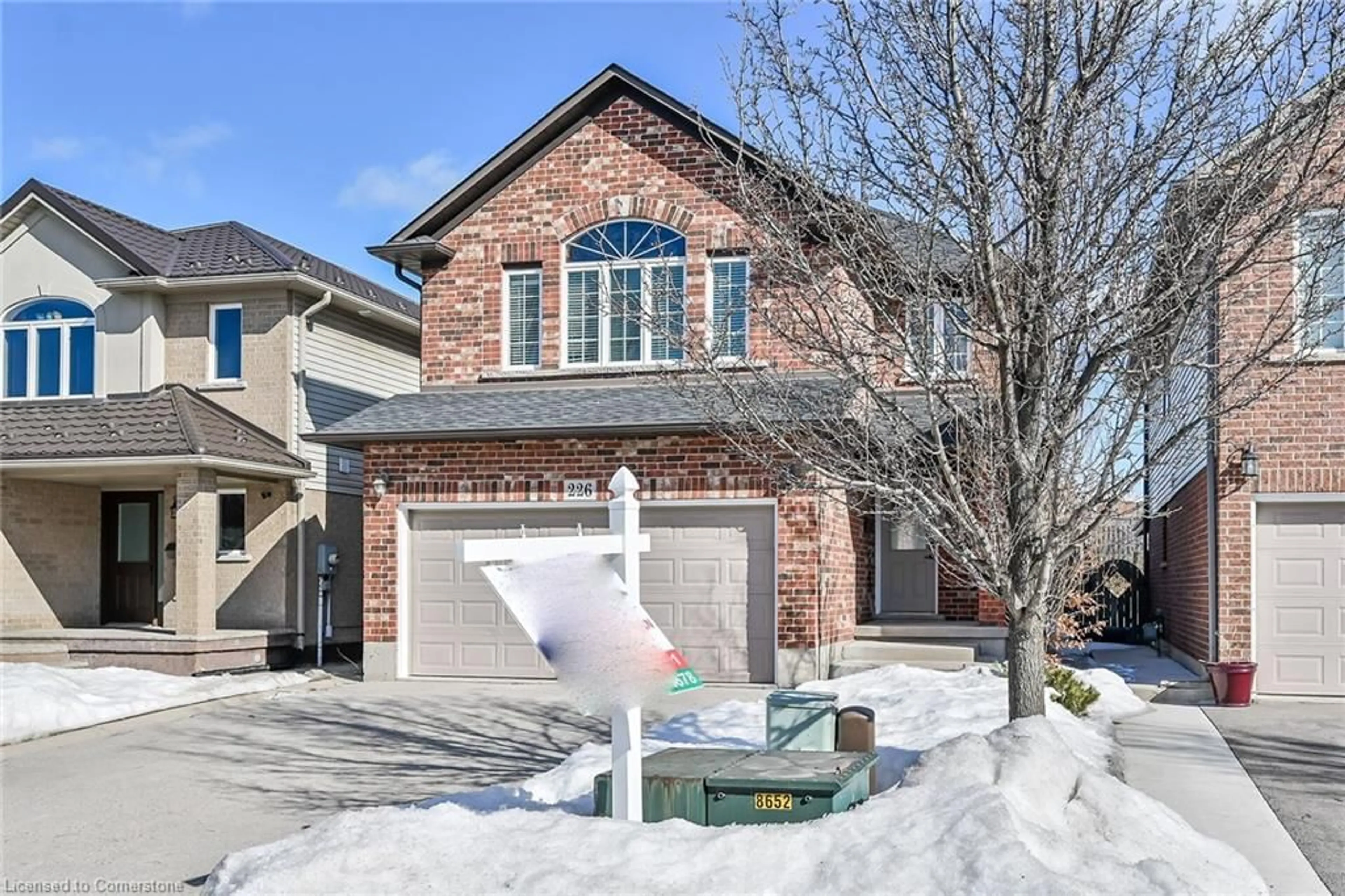 Home with brick exterior material, street for 226 Spring Valley Cres, Hamilton Ontario L9C 0B4