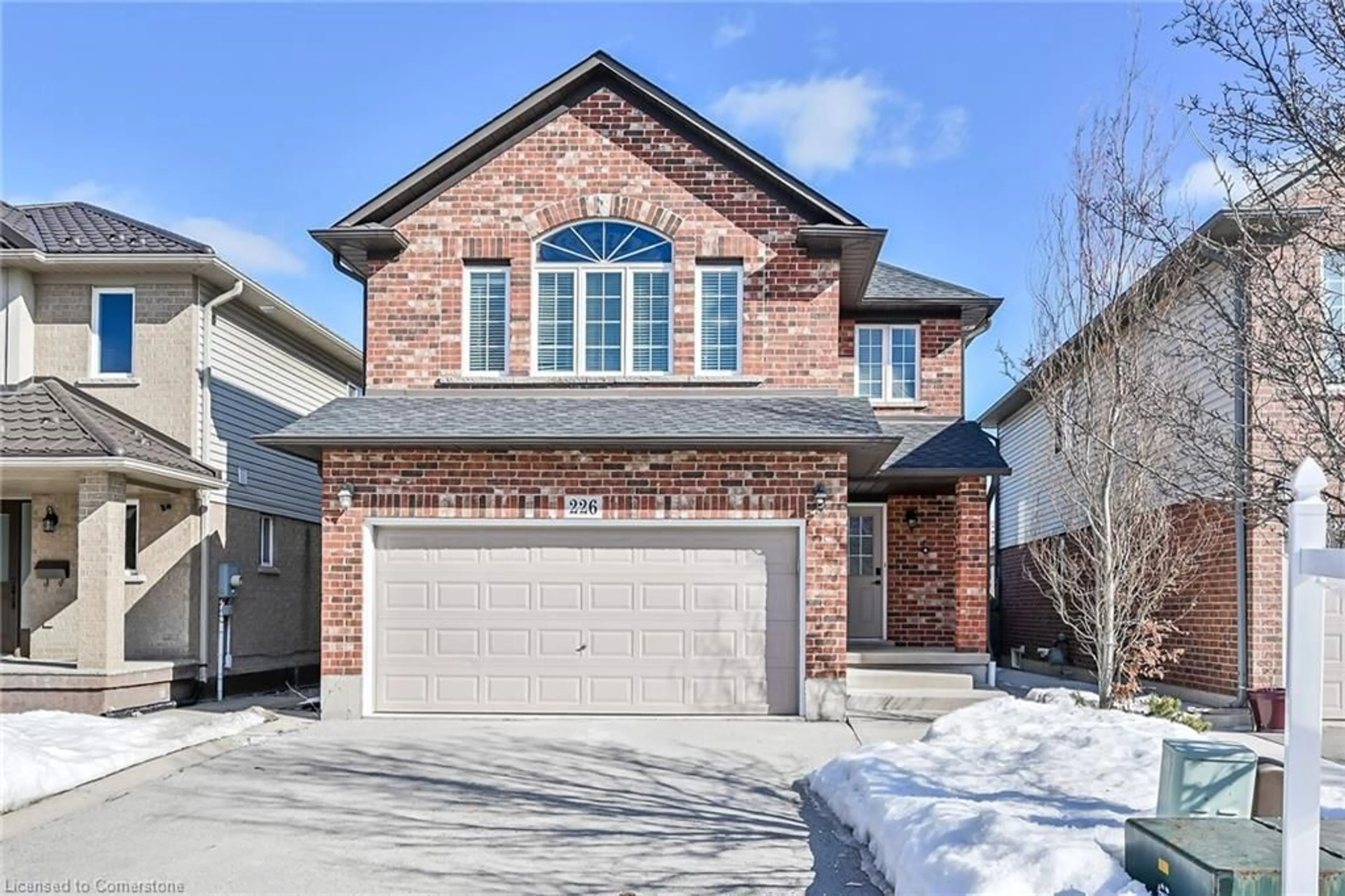Home with brick exterior material, street for 226 Spring Valley Cres, Hamilton Ontario L9C 0B4