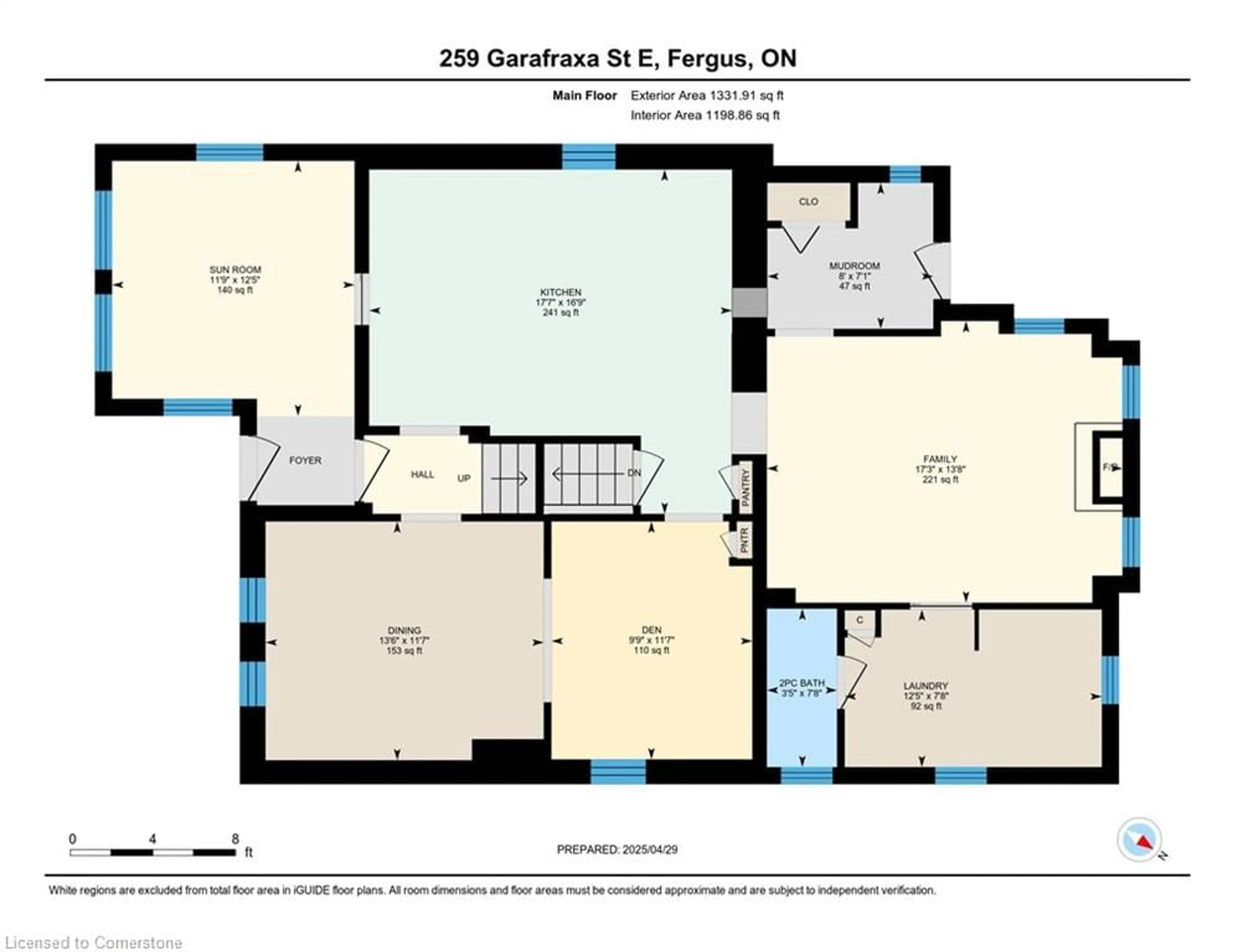 Floor plan for 259 Garafraxa St, Fergus Ontario N1M 1E2