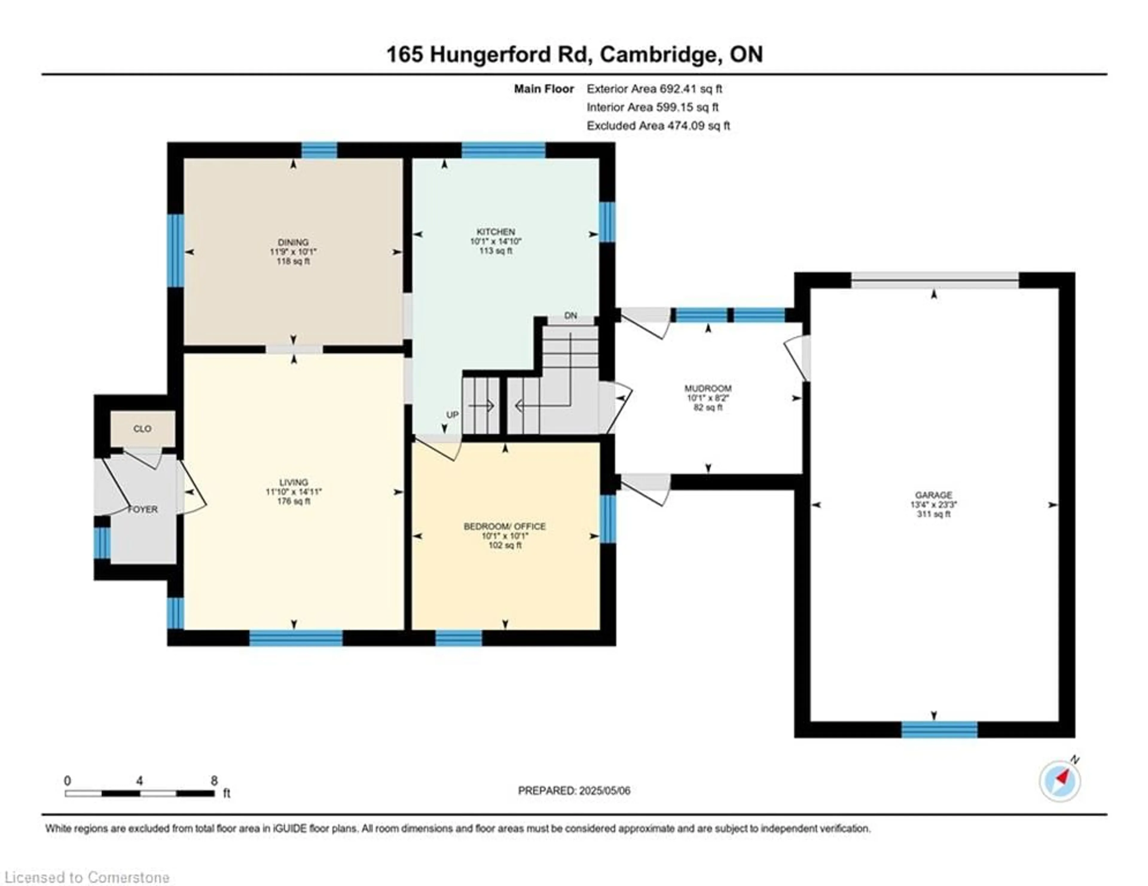 Floor plan for 165 Hungerford Rd, Cambridge Ontario N3C 2R2