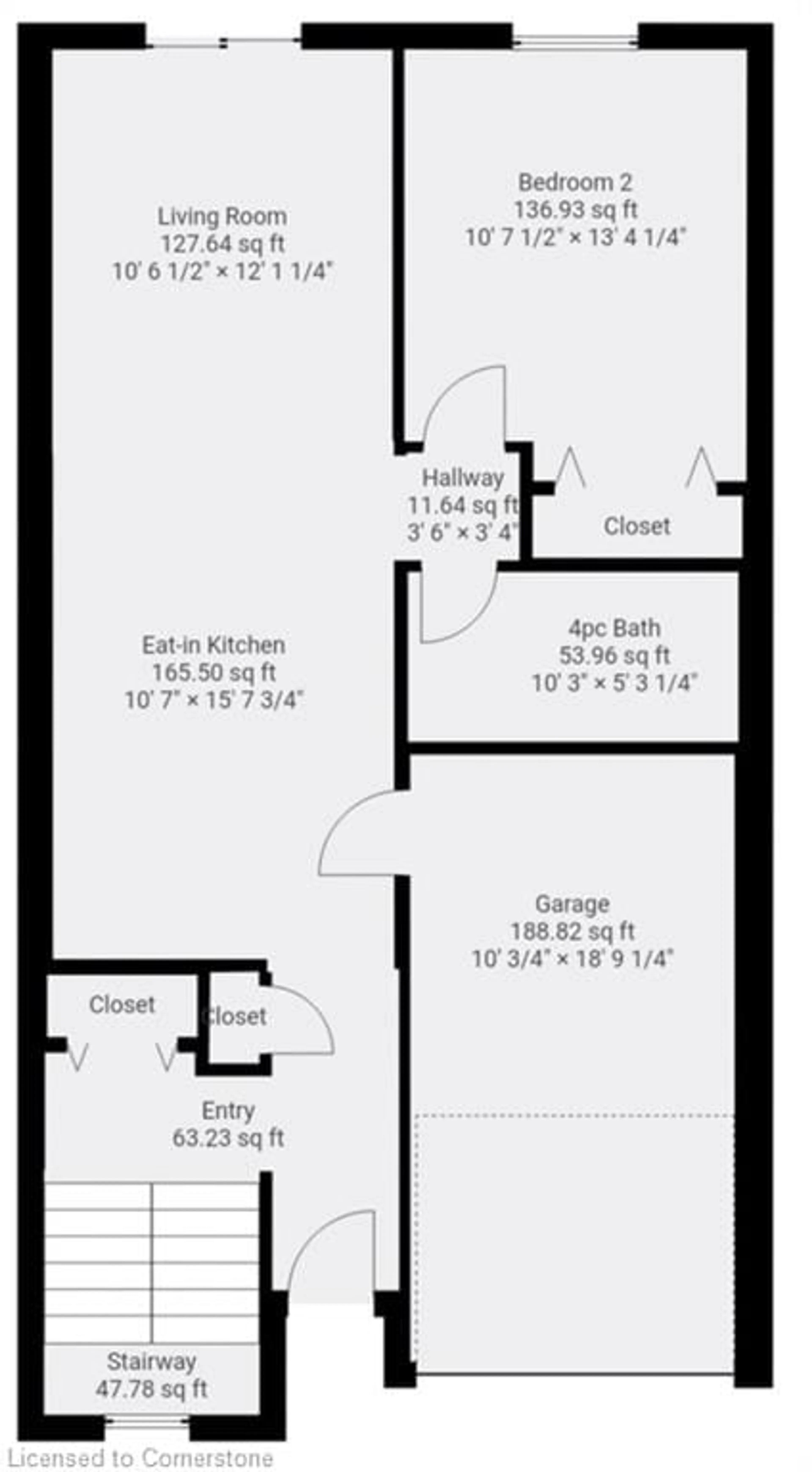 Floor plan for 14 Marshall Lane, St. Catharines Ontario L2P 2G4