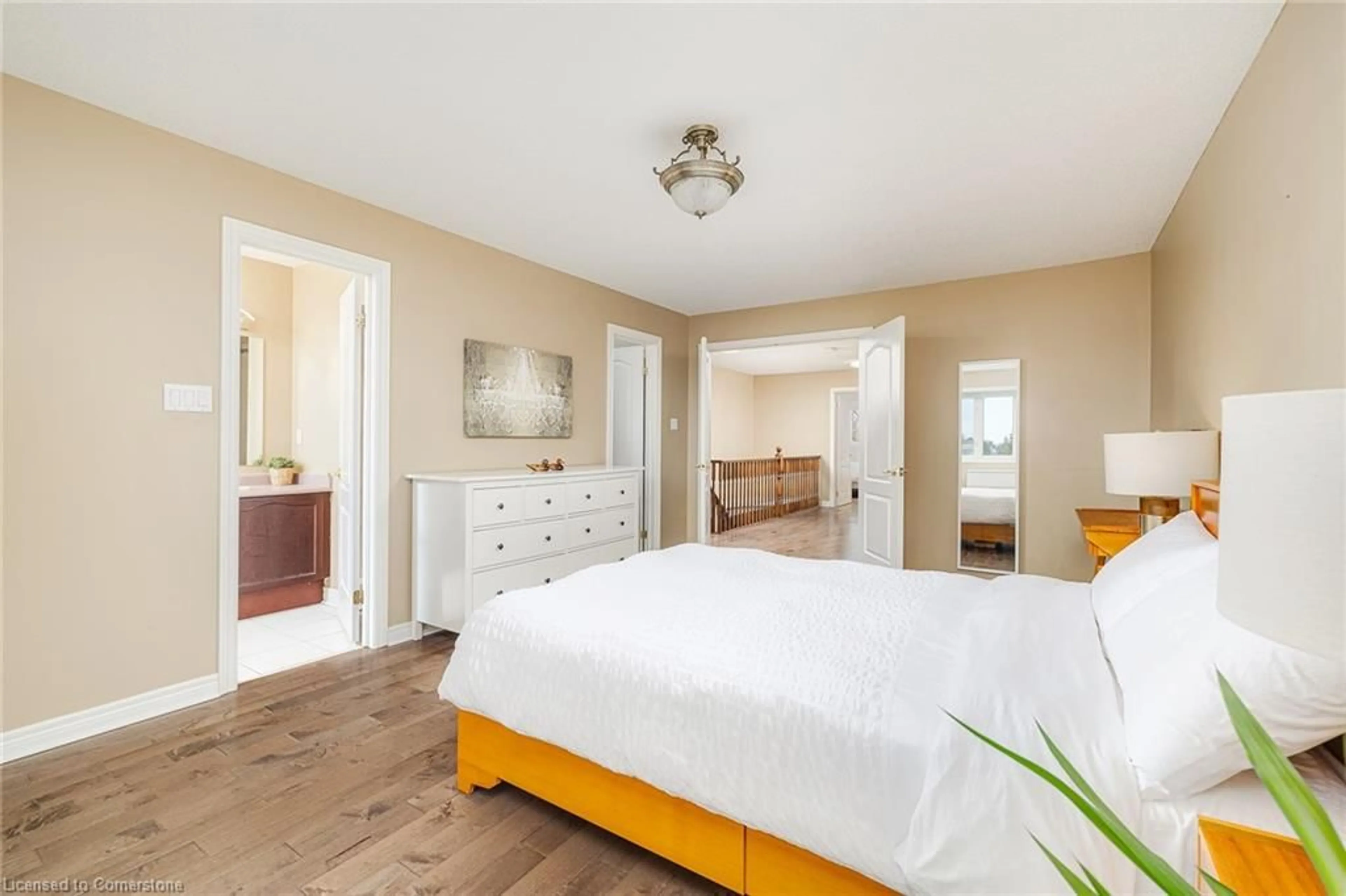 Bedroom with bed, wood/laminate floor for 1169 Dorval Dr #70, Oakville Ontario L6M 4V8