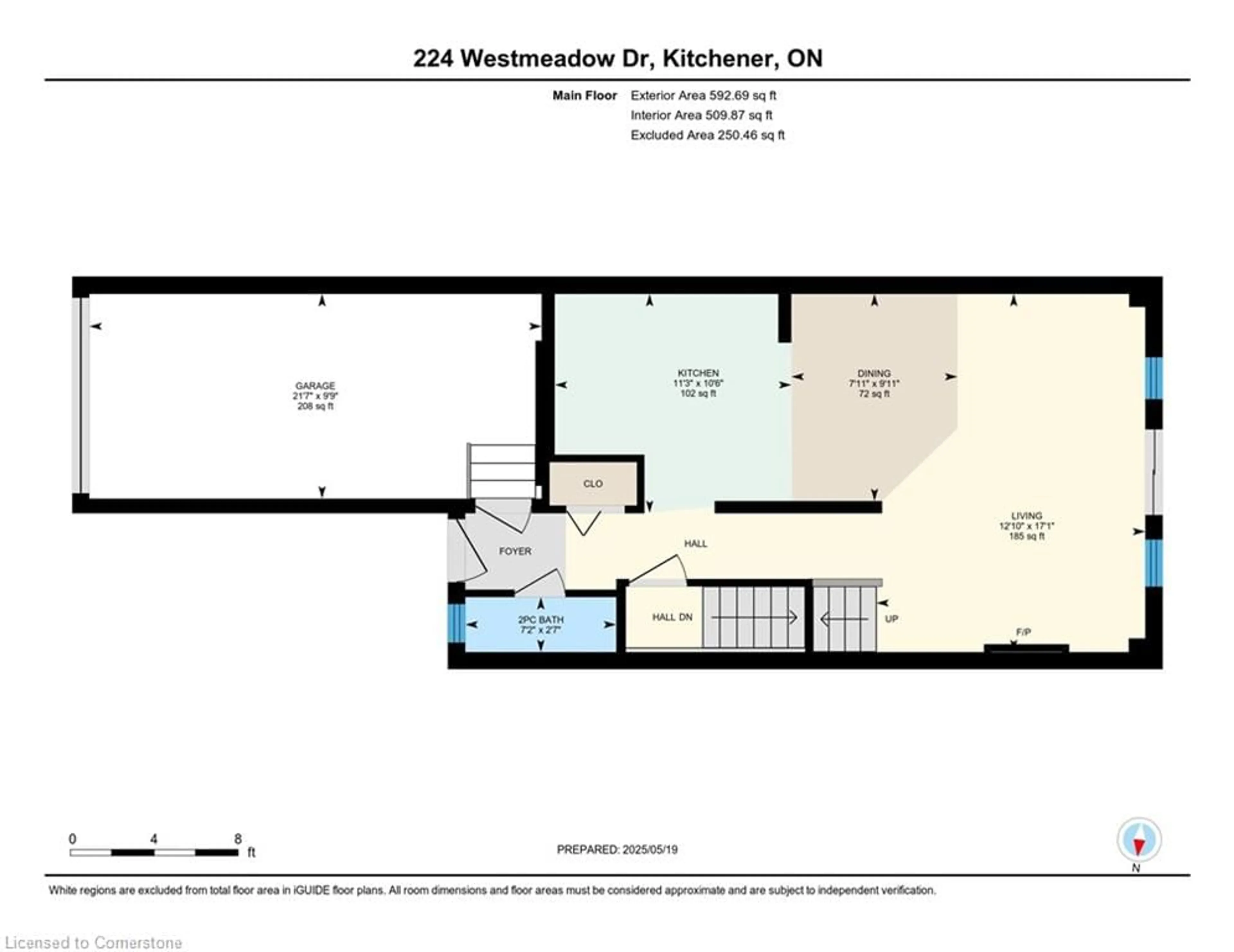 Floor plan for 224 Westmeadow Dr, Kitchener Ontario N2N 3R1
