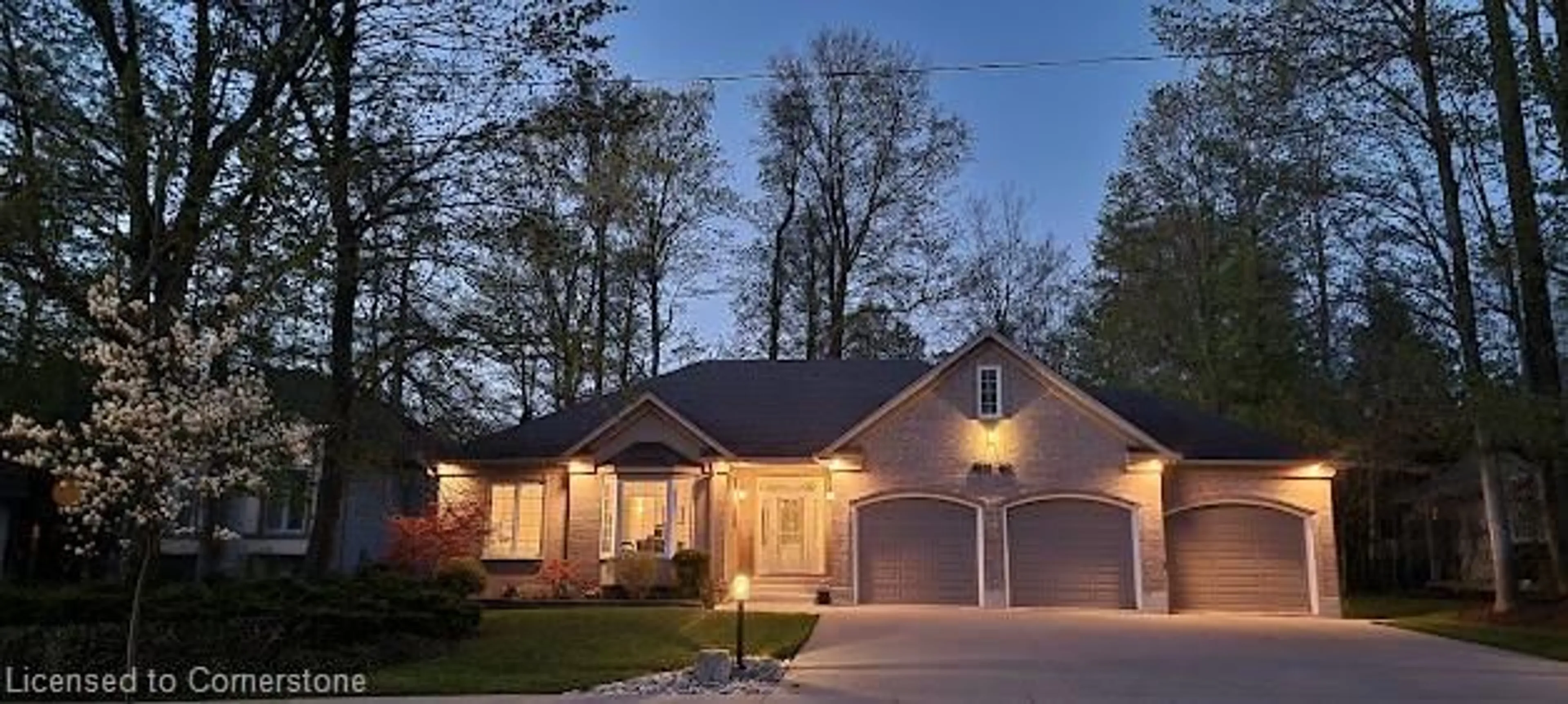Home with brick exterior material, street for 218 Old Chicopee Dr, Kitchener Ontario N2A 4G6
