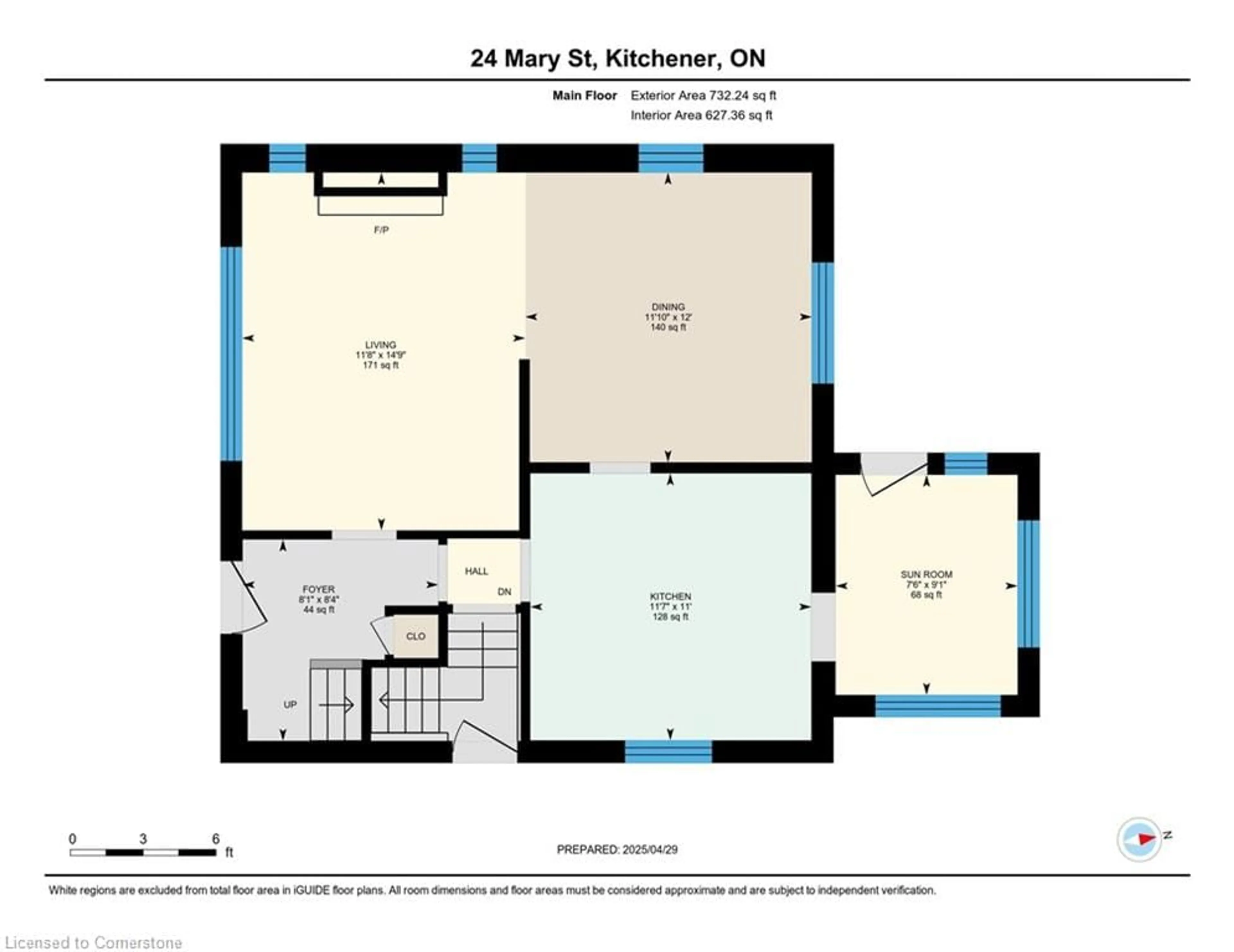 Floor plan for 24 Mary St, Kitchener Ontario N2H 3R1