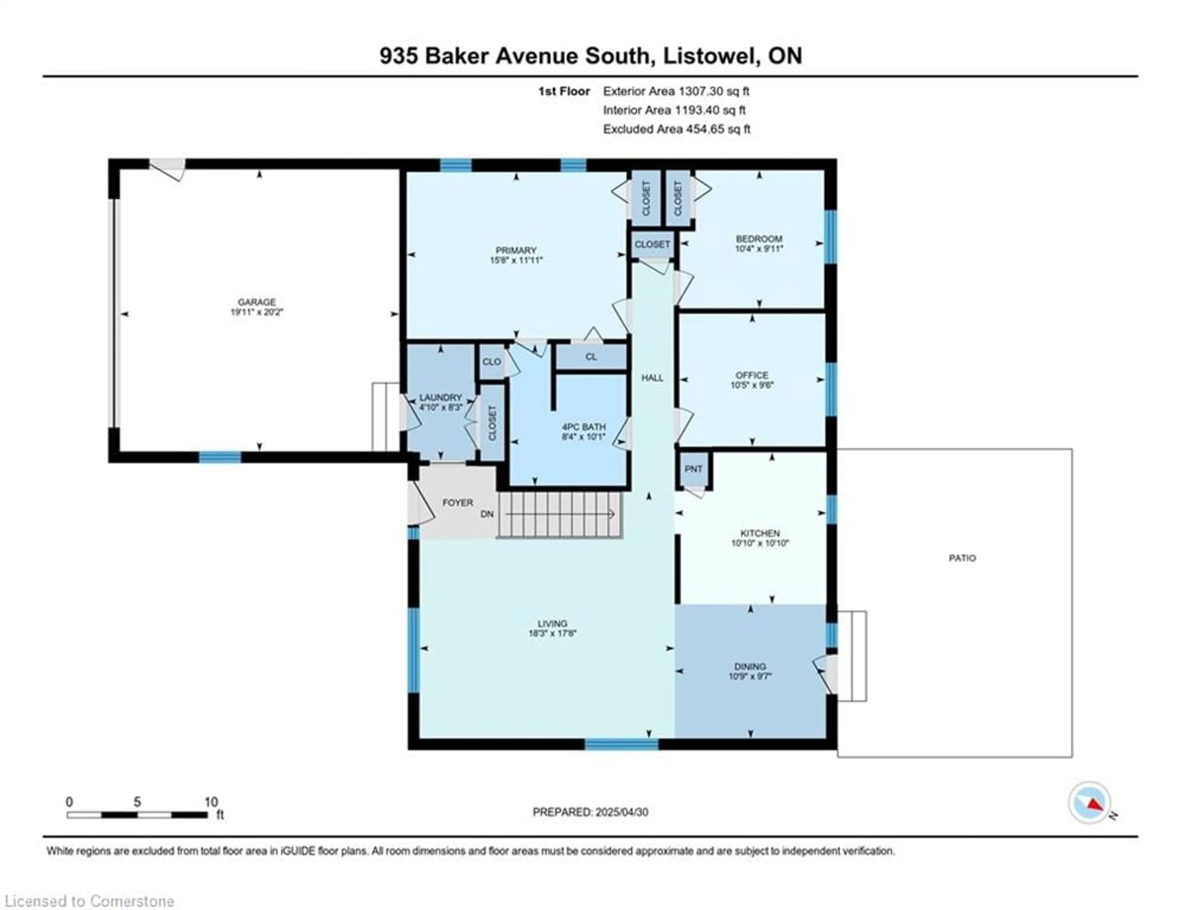 Floor plan for 935 Baker Ave, Listowel Ontario N4W 3V7