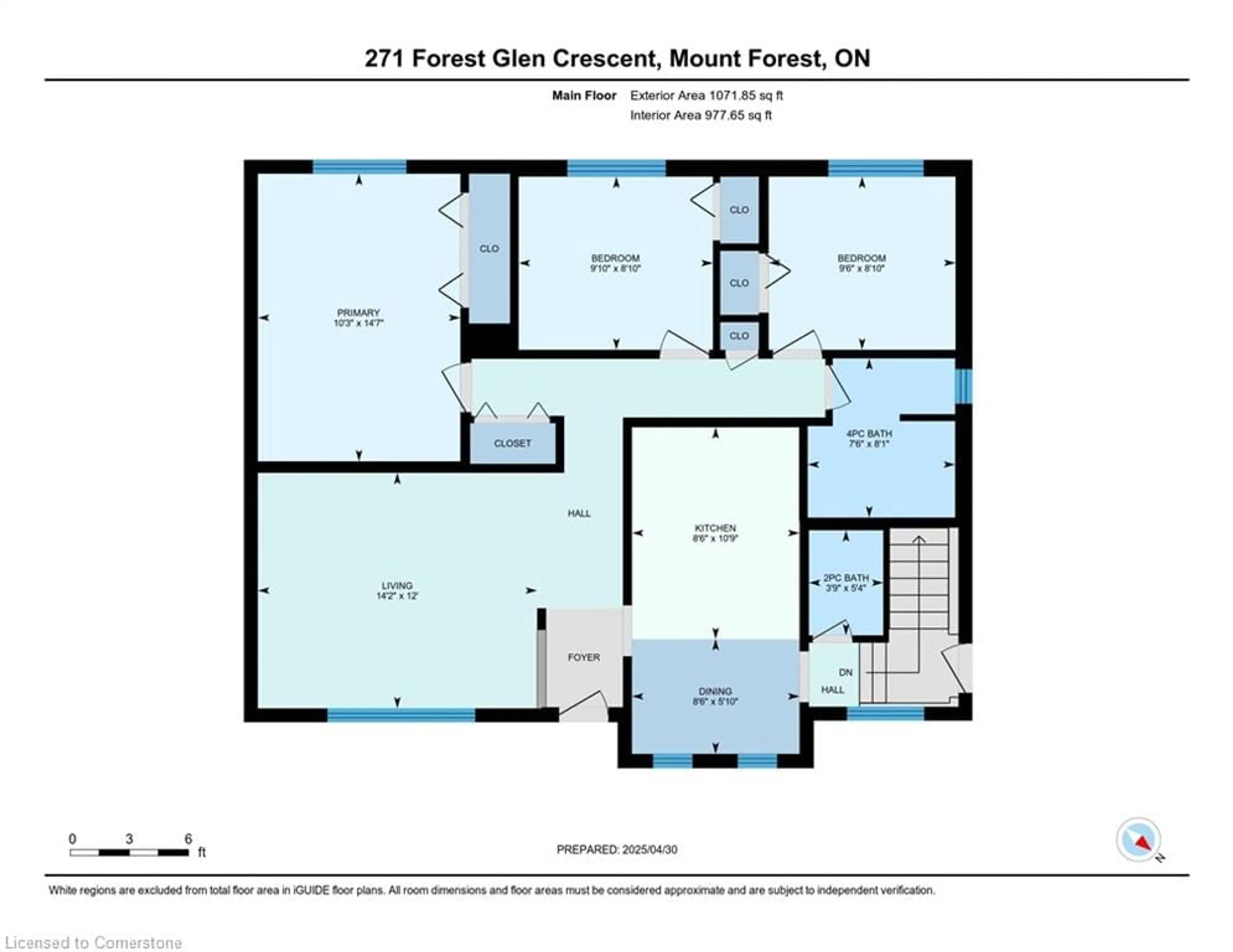 Floor plan for 271 Forest Glen Cres, Mount Forest Ontario N0G 2L2