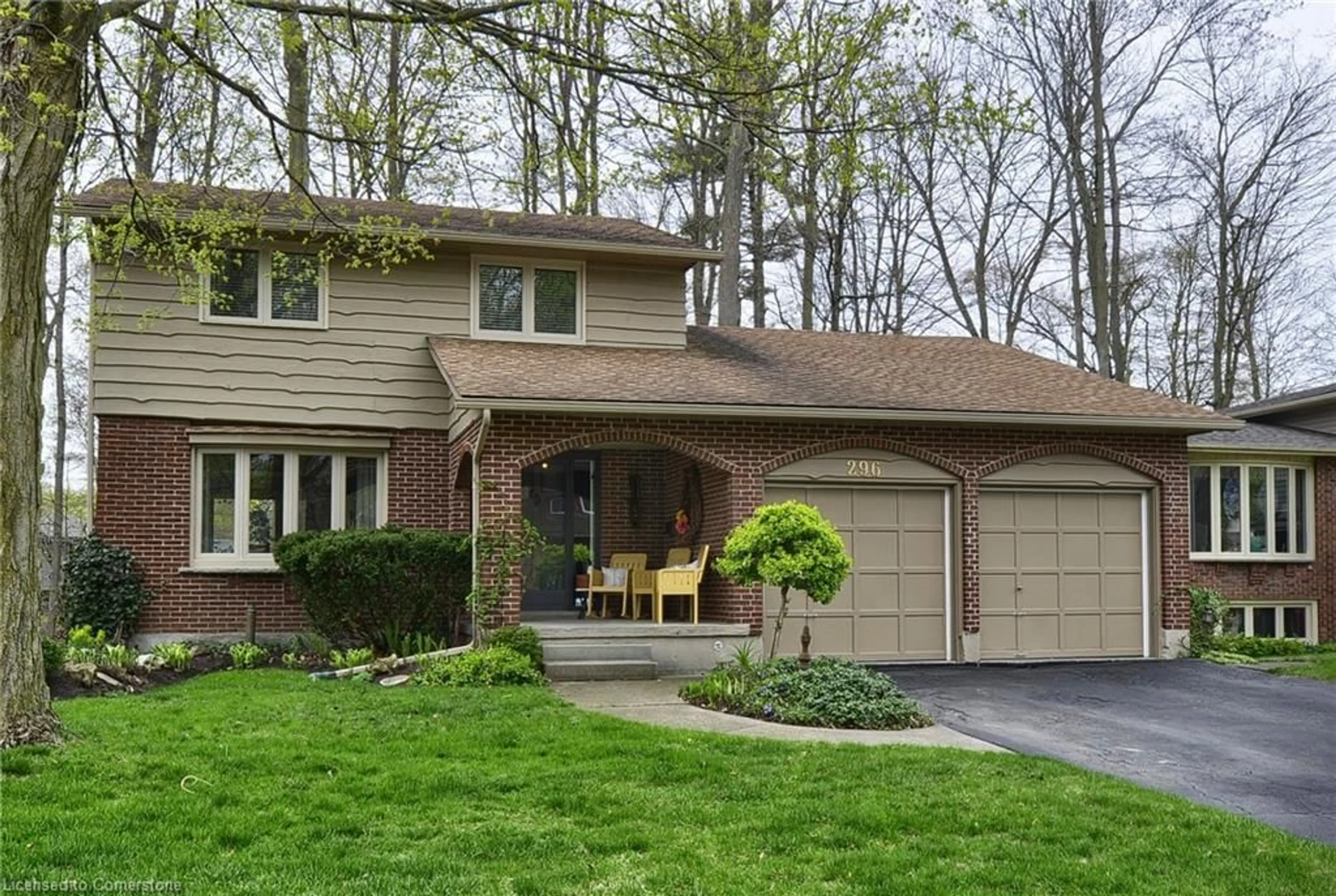 Home with vinyl exterior material, street for 296 Kribs St, Cambridge Ontario N3C 3J3