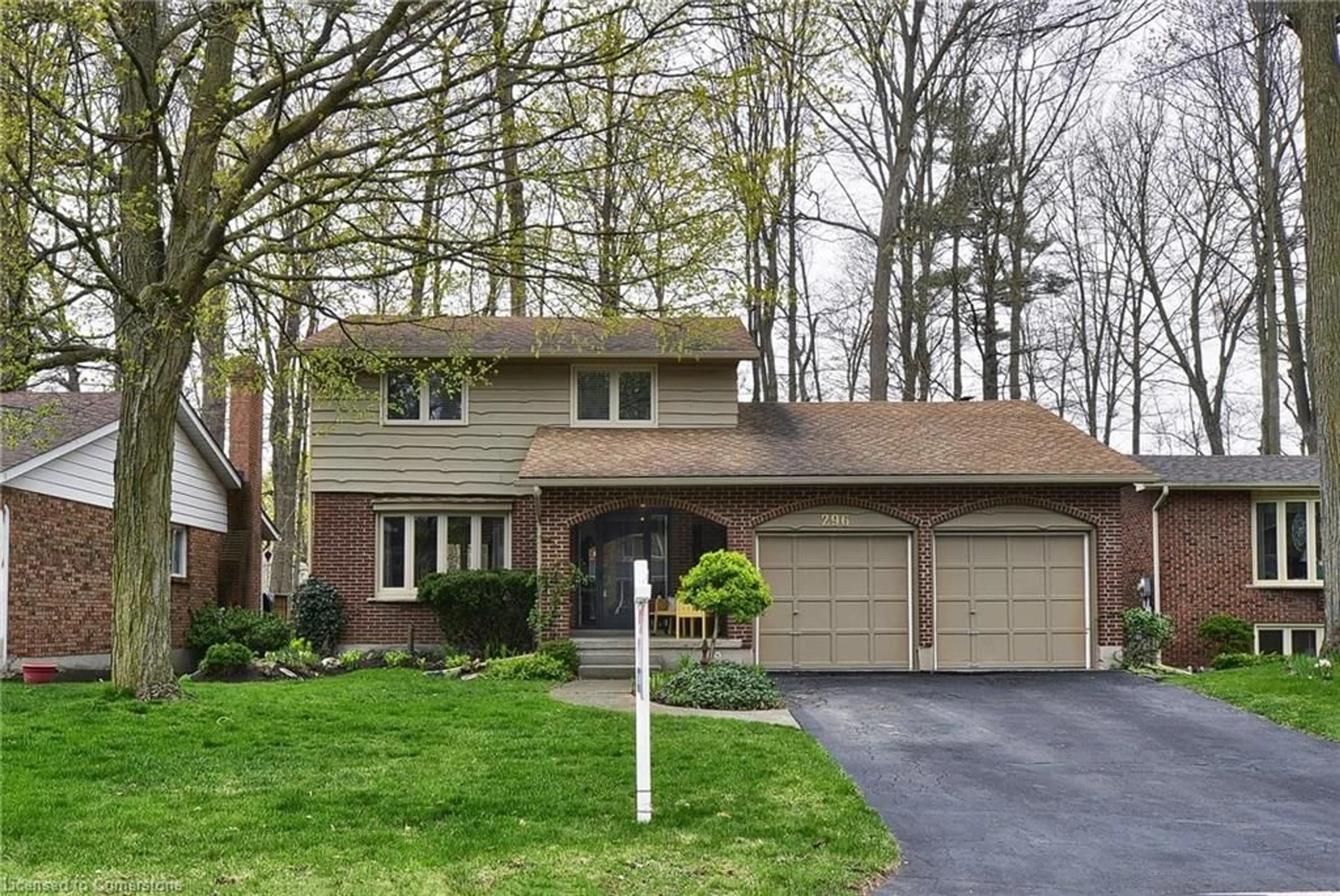 Home with vinyl exterior material, street for 296 Kribs St, Cambridge Ontario N3C 3J3