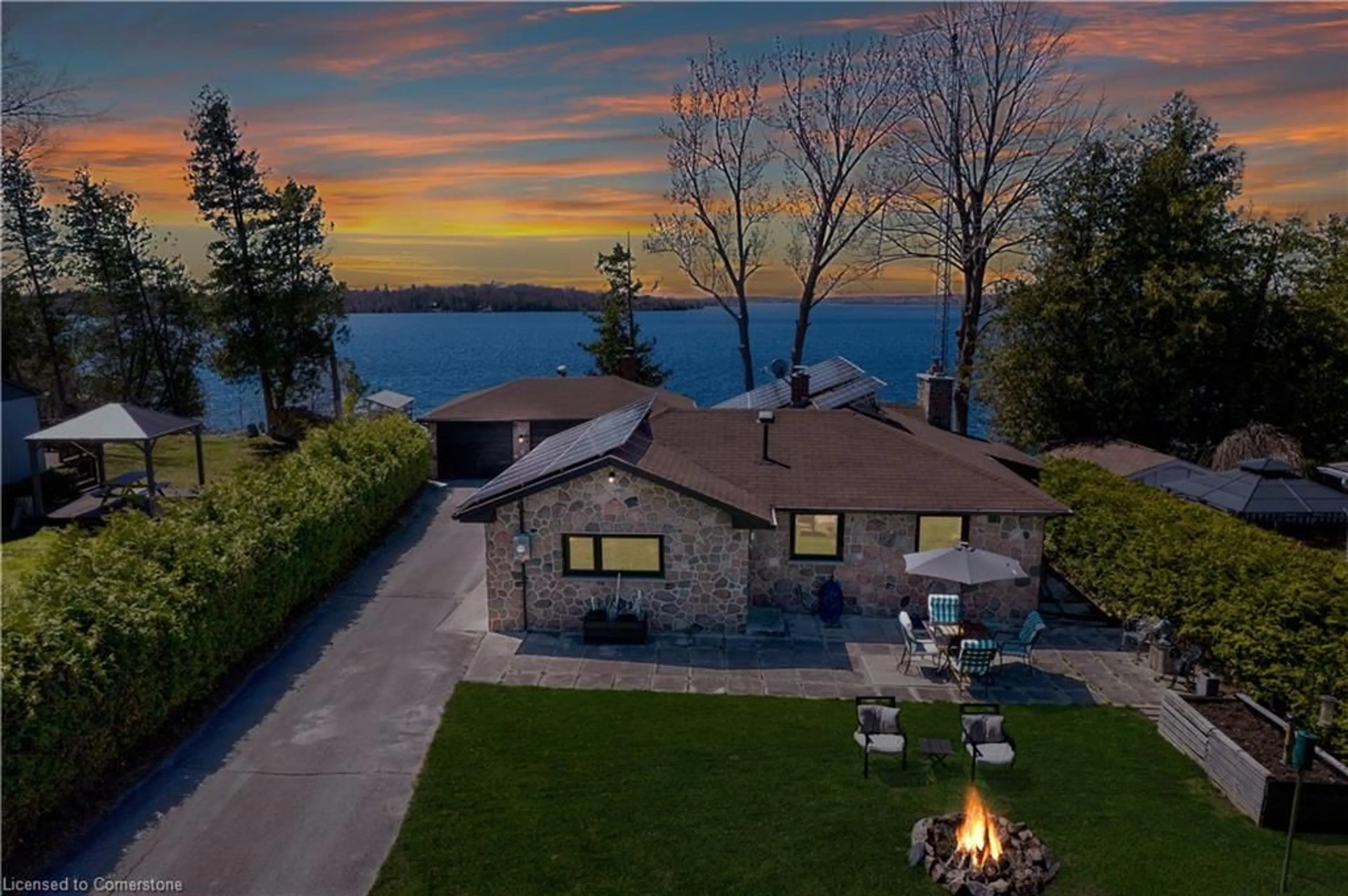 A pic from outside/outdoor area/front of a property/back of a property/a pic from drone, water/lake/river/ocean view for 86 Rolling Banks Rd #41B, Roseneath Ontario K0K 2X0