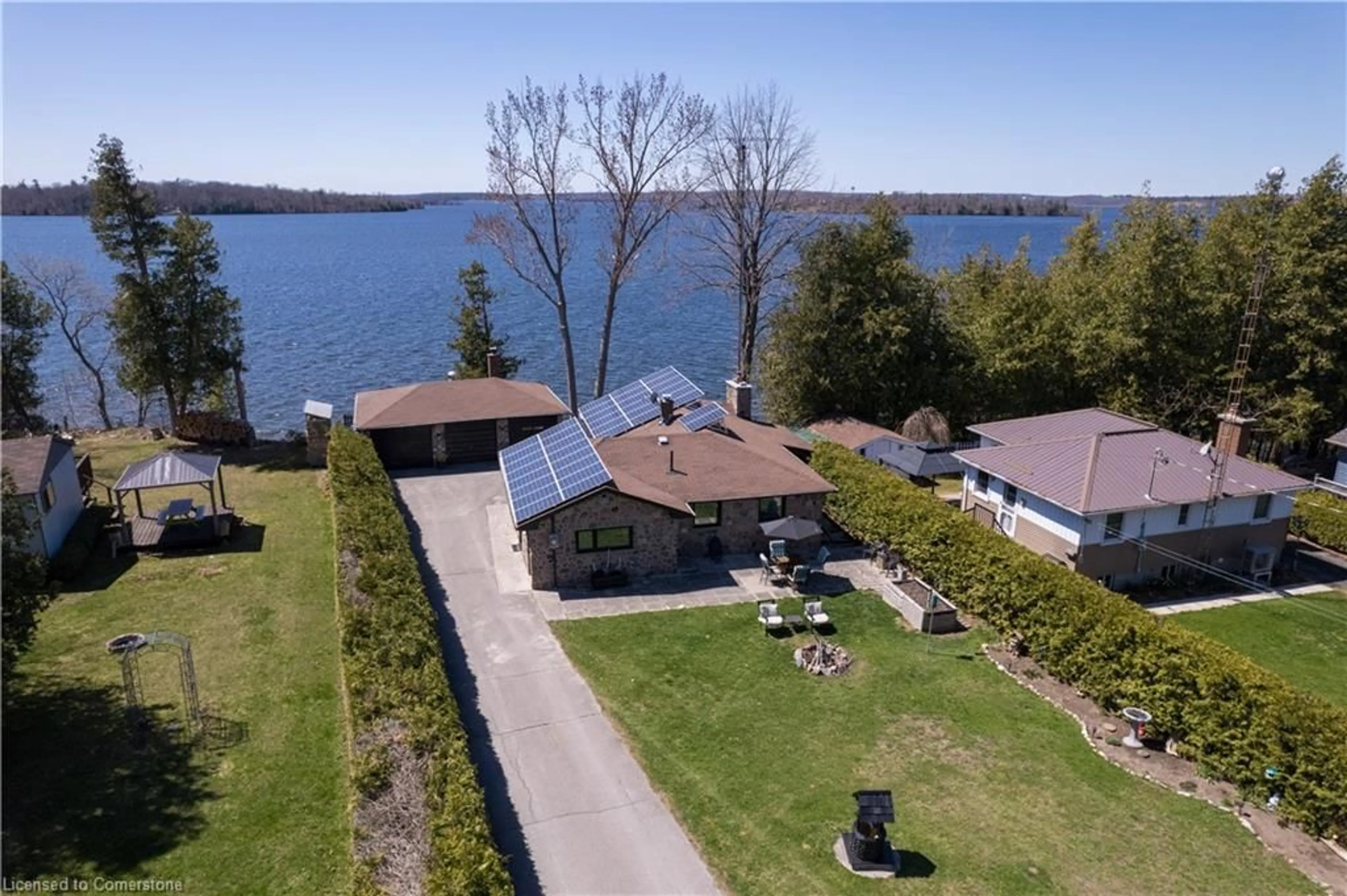 A pic from outside/outdoor area/front of a property/back of a property/a pic from drone, water/lake/river/ocean view for 86 Rolling Banks Rd #41B, Roseneath Ontario K0K 2X0