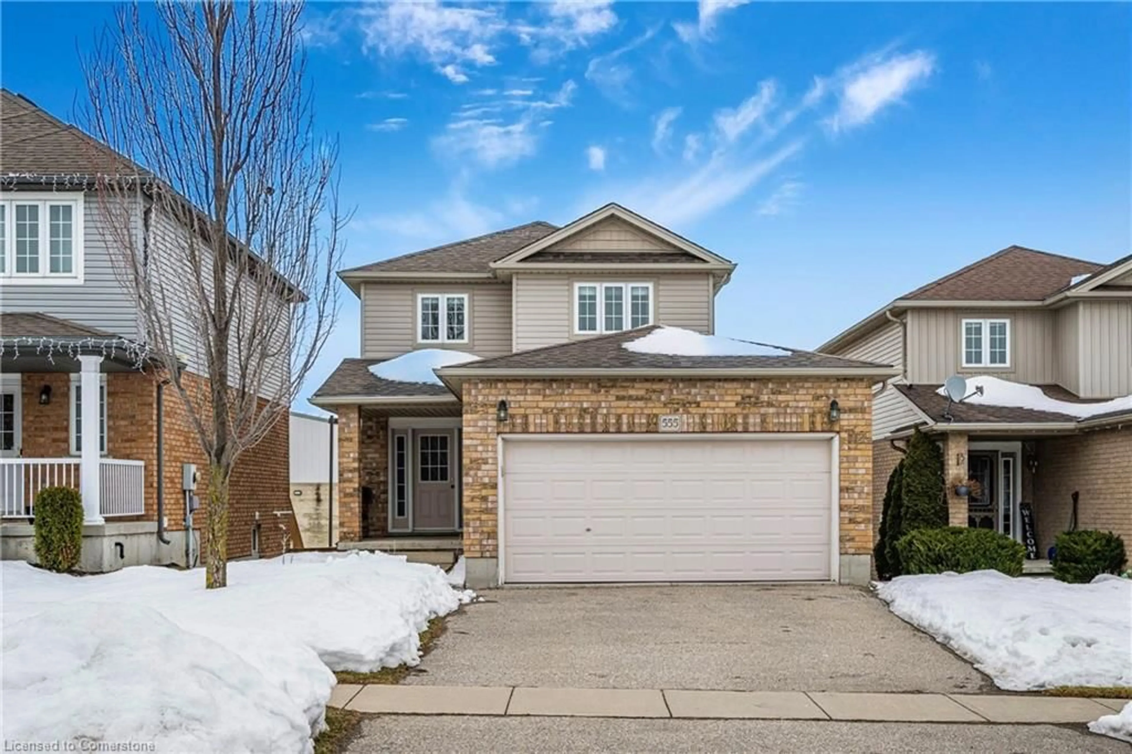Home with brick exterior material, street for 555 Champlain Ave, Woodstock Ontario N4V 0A6