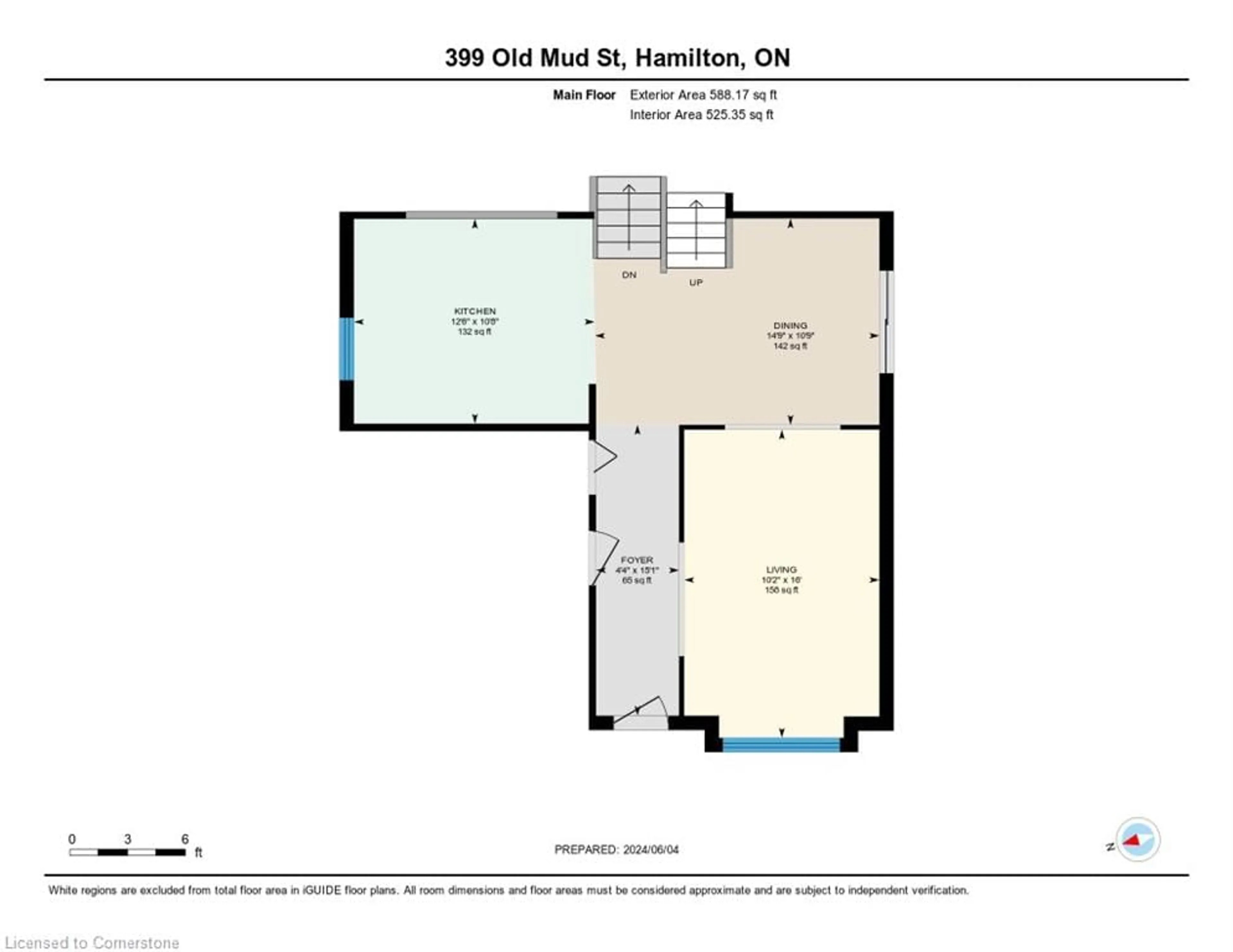 Floor plan for 399 Old Mud St, Stoney Creek Ontario L8J 4A1