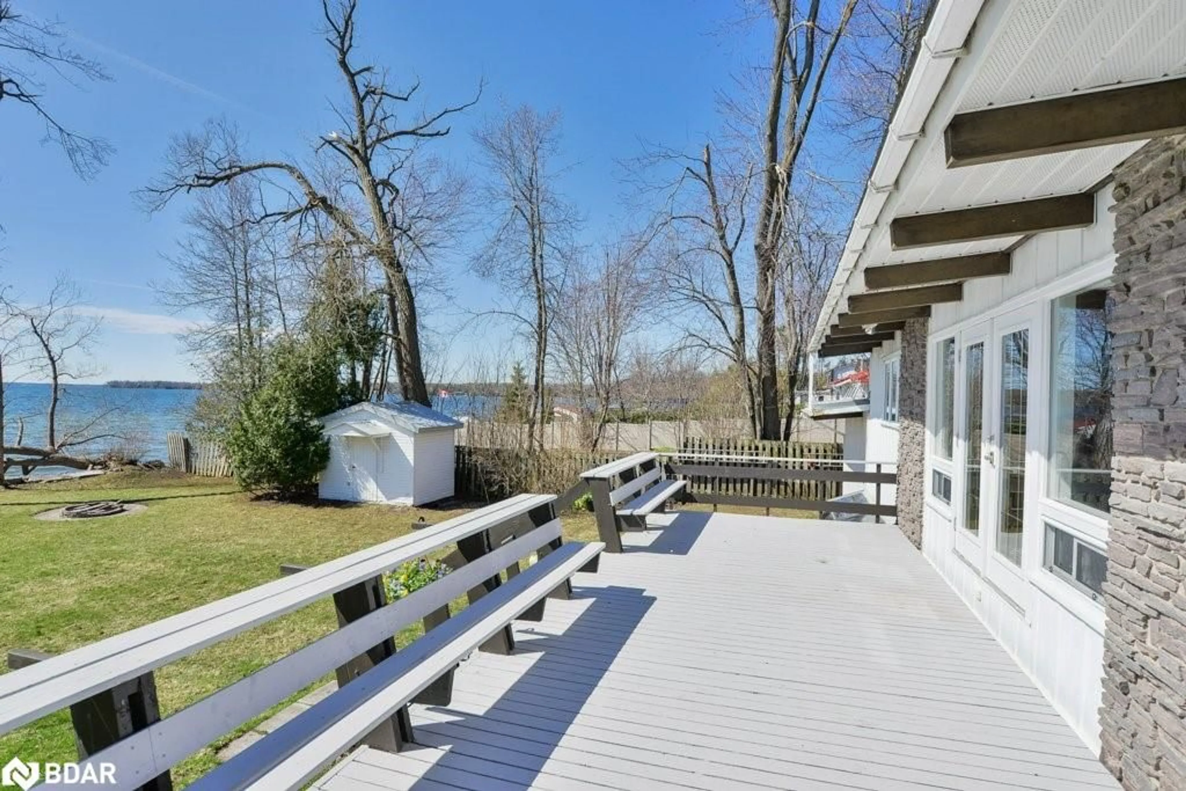 Patio, water/lake/river/ocean view for 1971 Woods Bay Rd, Severn Ontario L3V 0V7