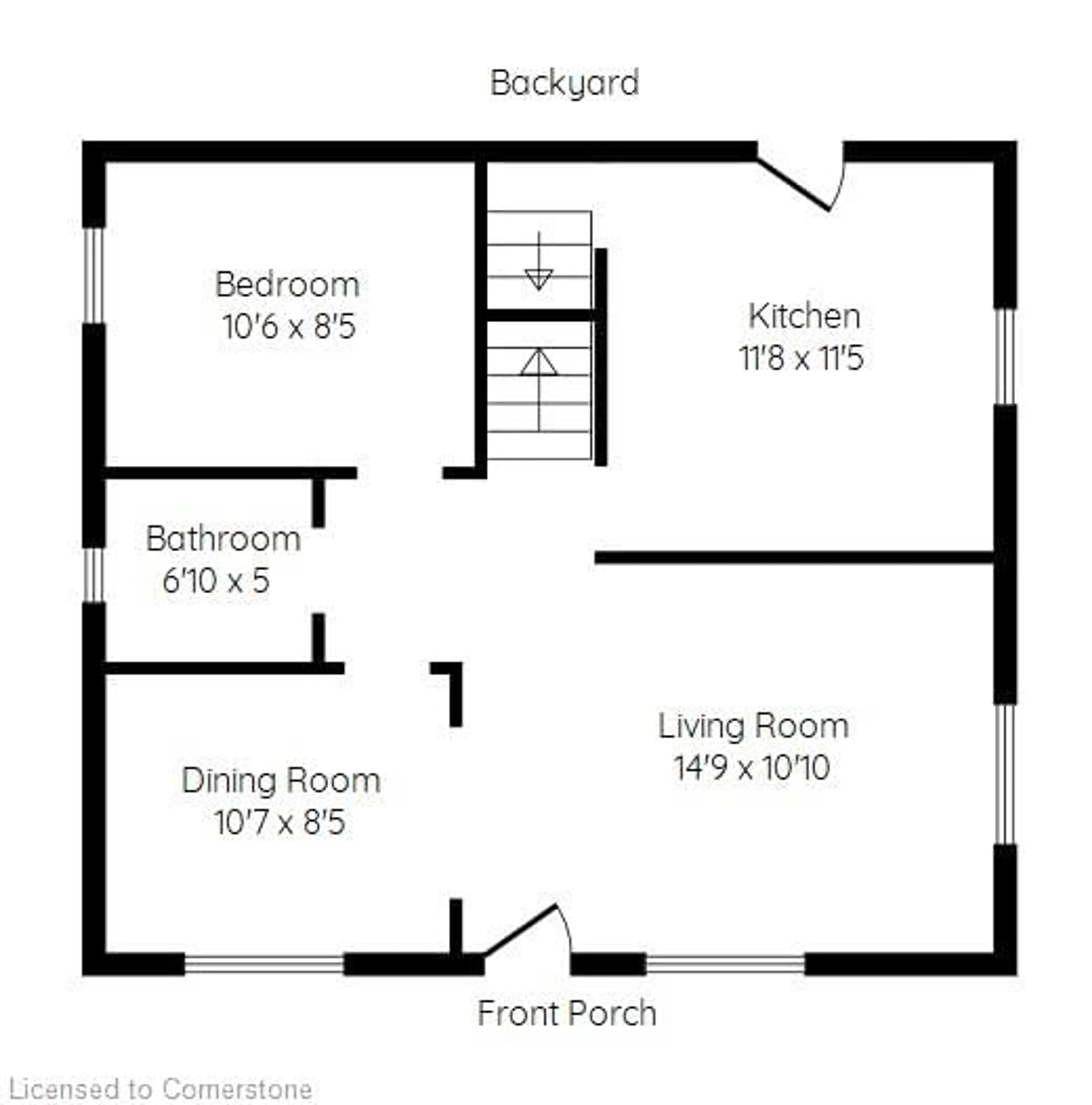 Floor plan for 434 Wellington St, Brantford Ontario N3S 4B2